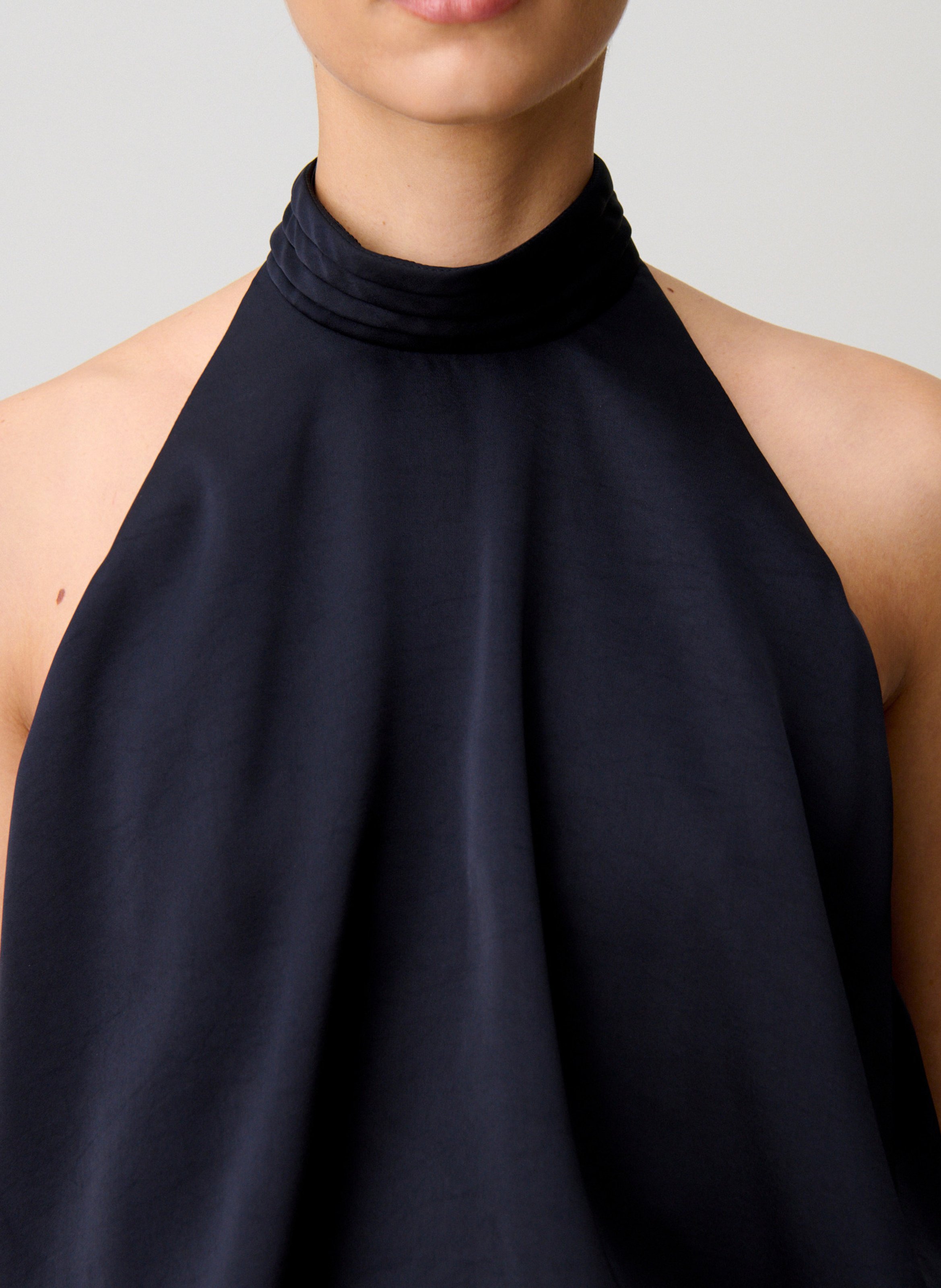 Top sans manches dos nu uni CLAUDIE PIERLOT Bleu