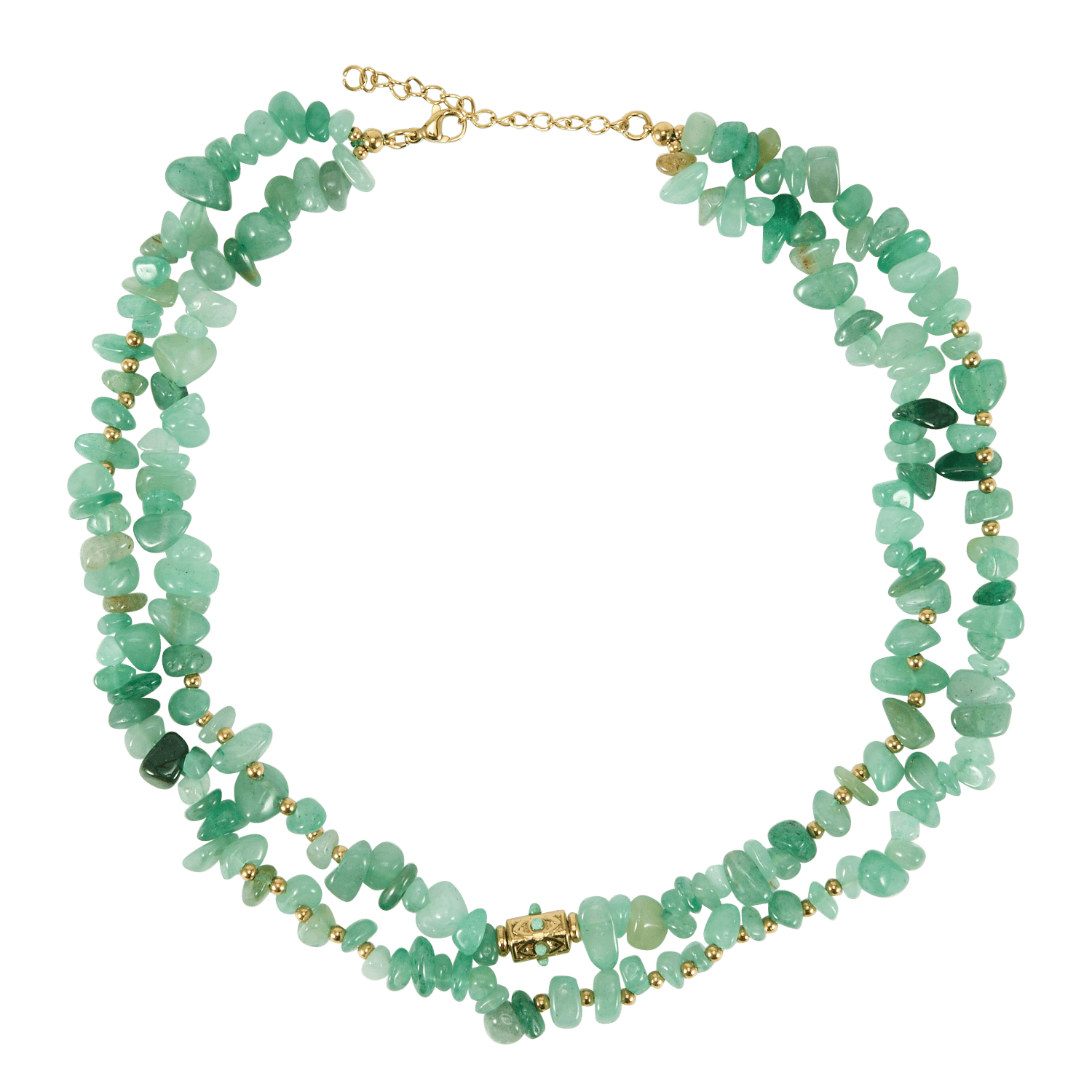 Collier en pierre de gemmes AU PRINTEMPS PARIS Vert