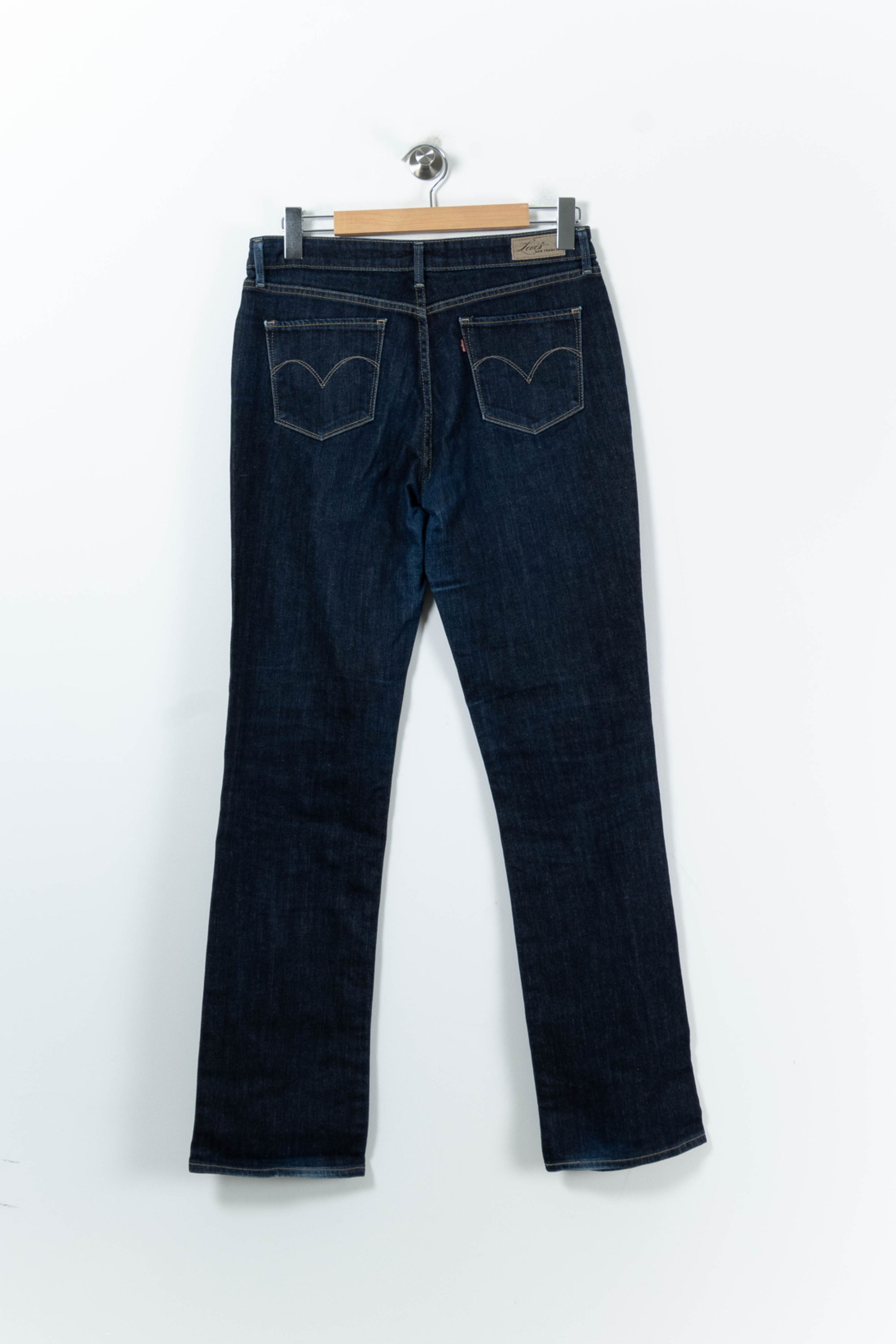 Cropped slim jeans with studs LEVI'S - Seconde main Blue