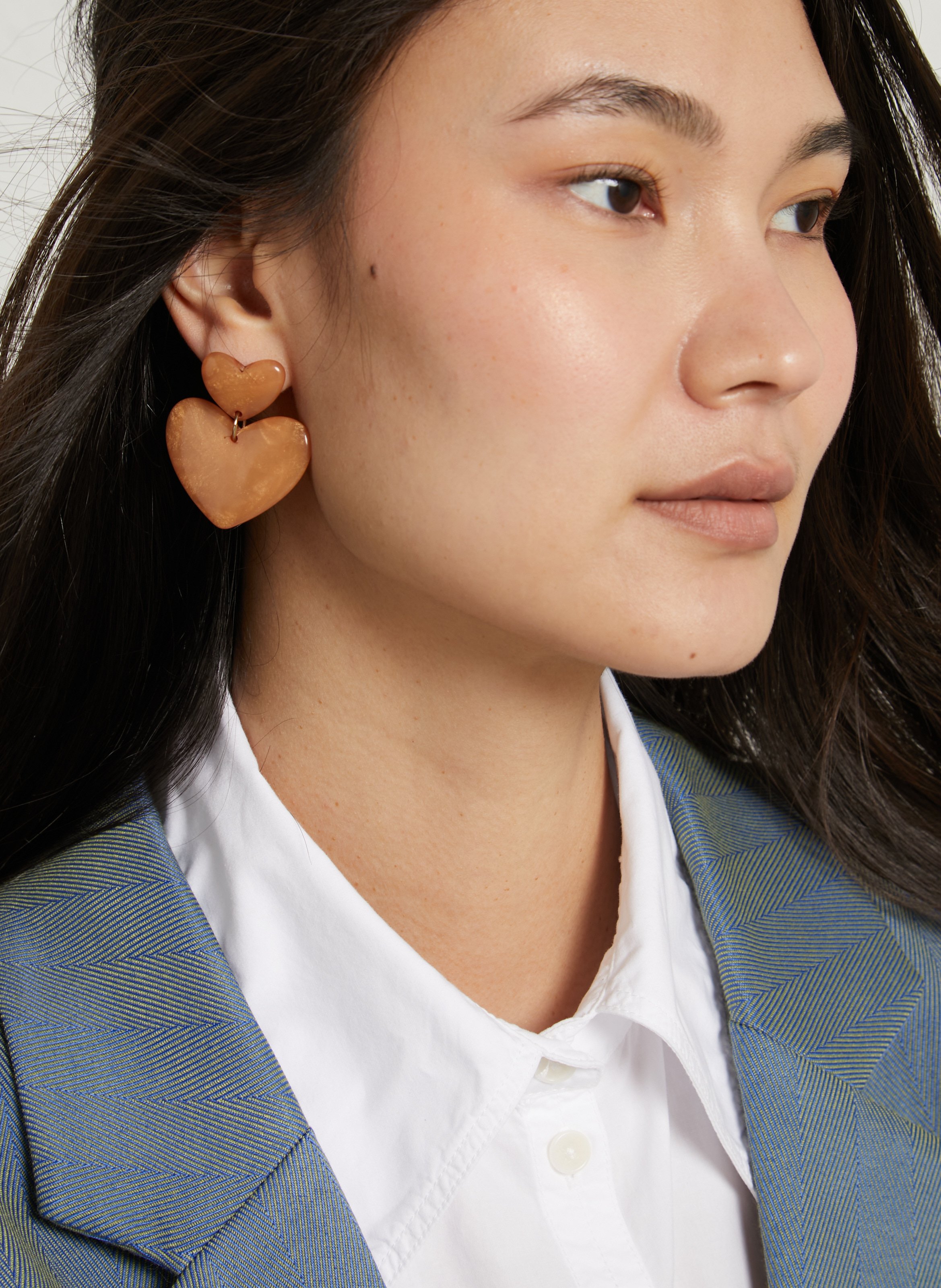 Ohrringe Doppelherz FEEKA Orange