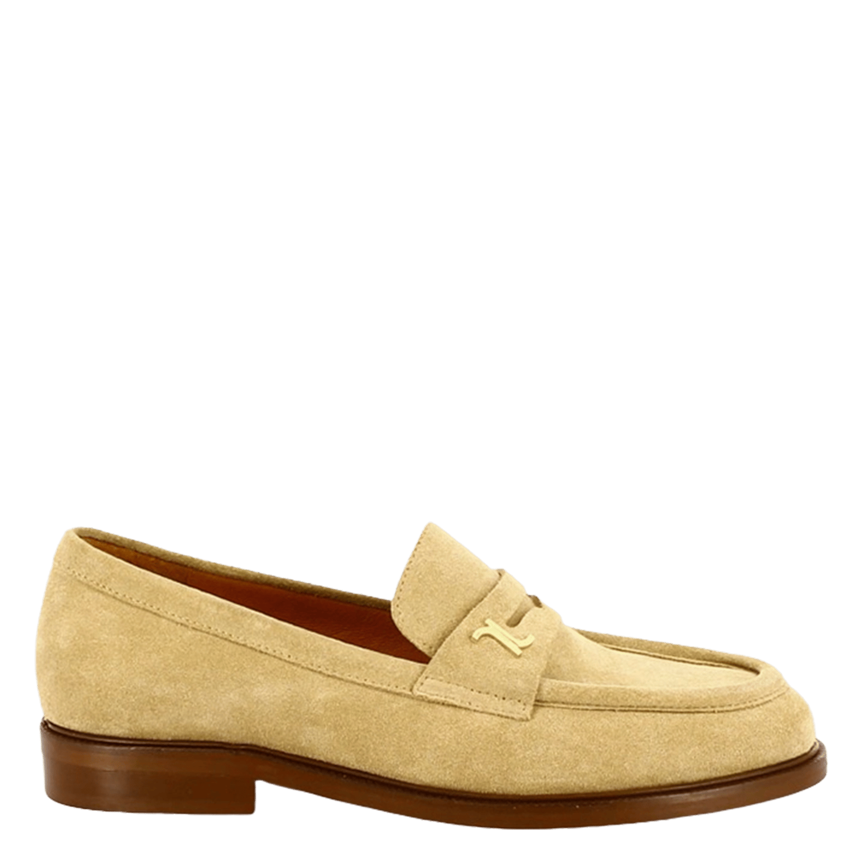 Mocassins en cuir velours JONAK Beige