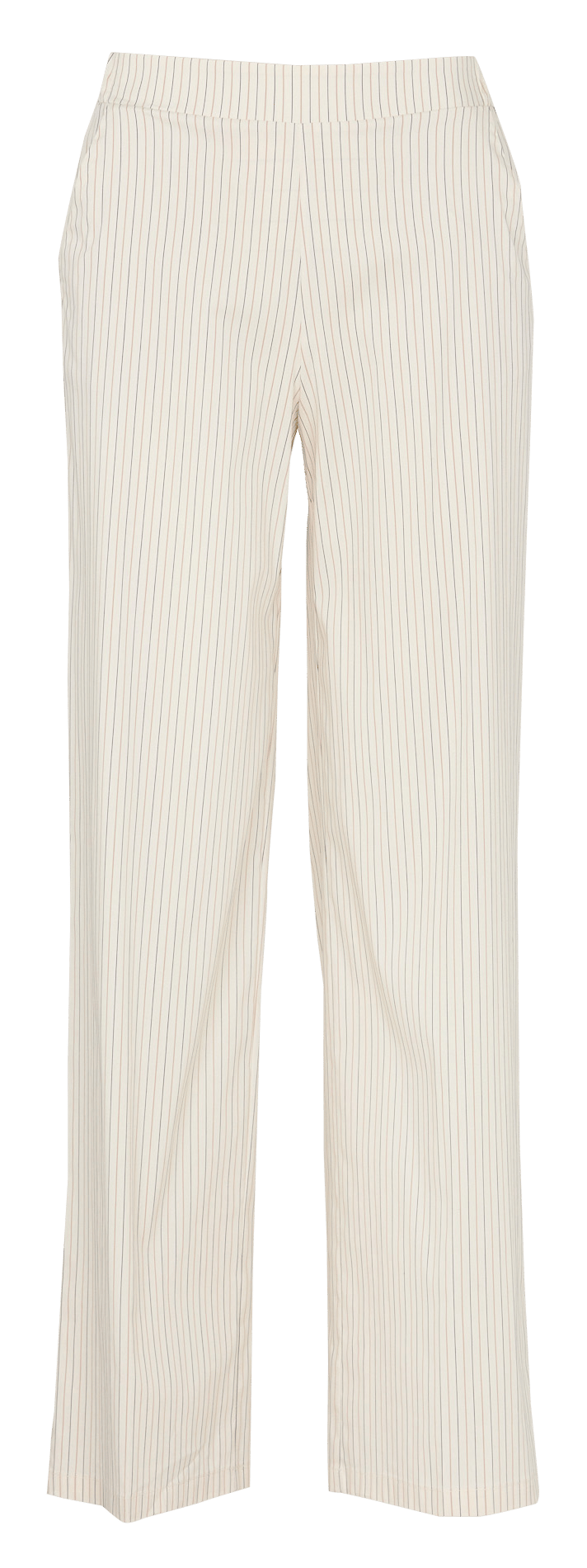 Rechte broek van gemengd katoen met strepen IMPERIAL Beige