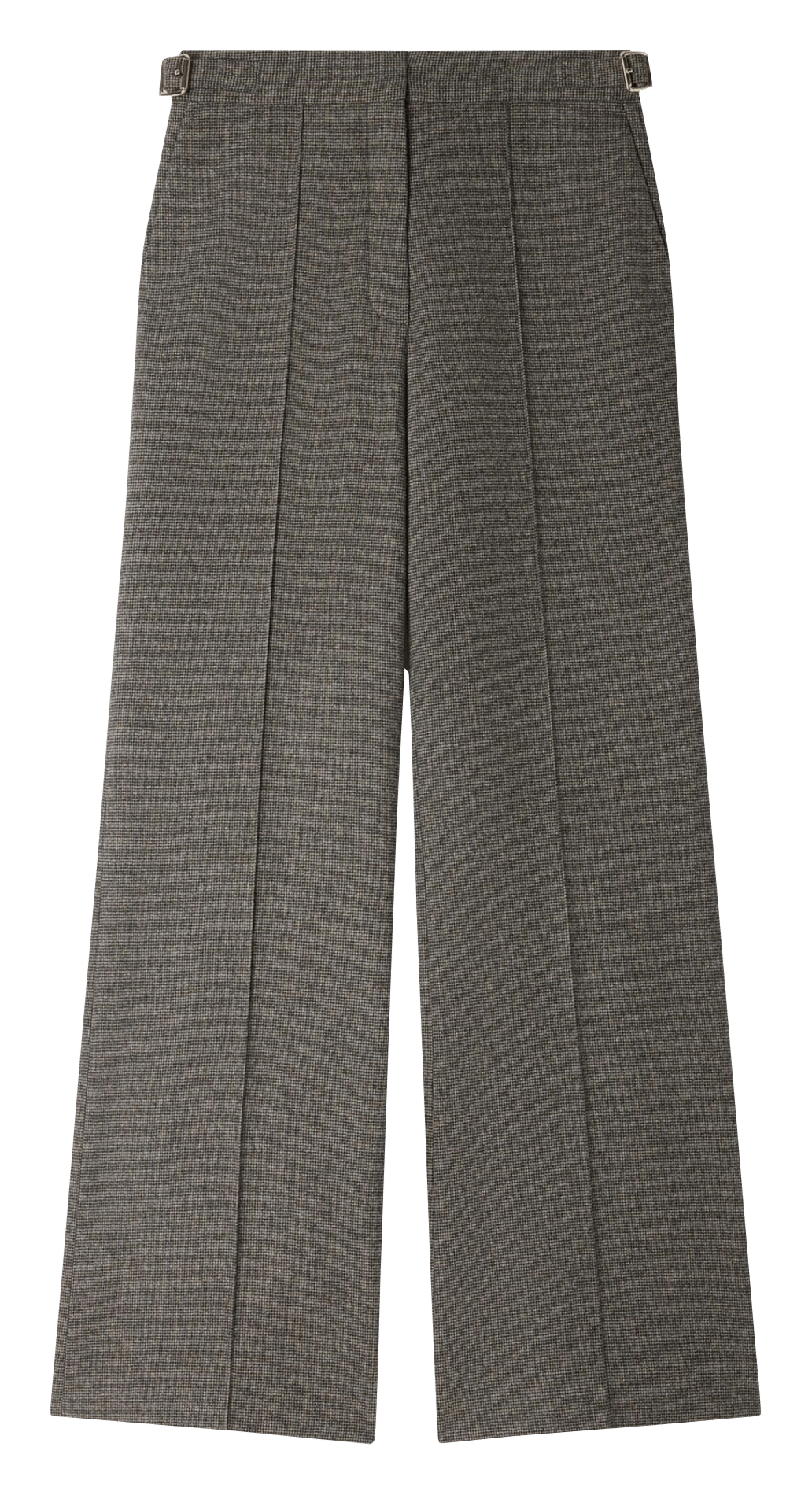 Pantalon large en laine mélangée SANDRO Gris