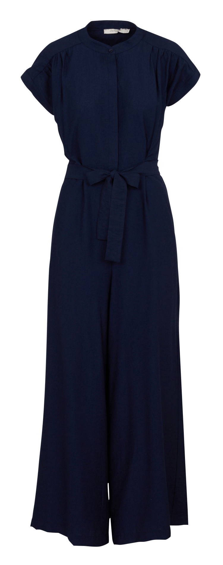 Round-neck straight-cut jumpsuit LA FEE MARABOUTEE Blue