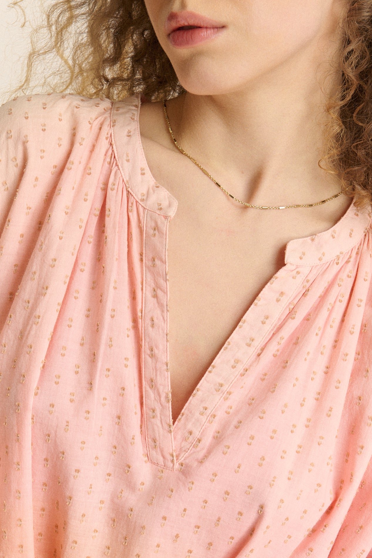 Robe midi manches courtes GARANCE PARIS Orange