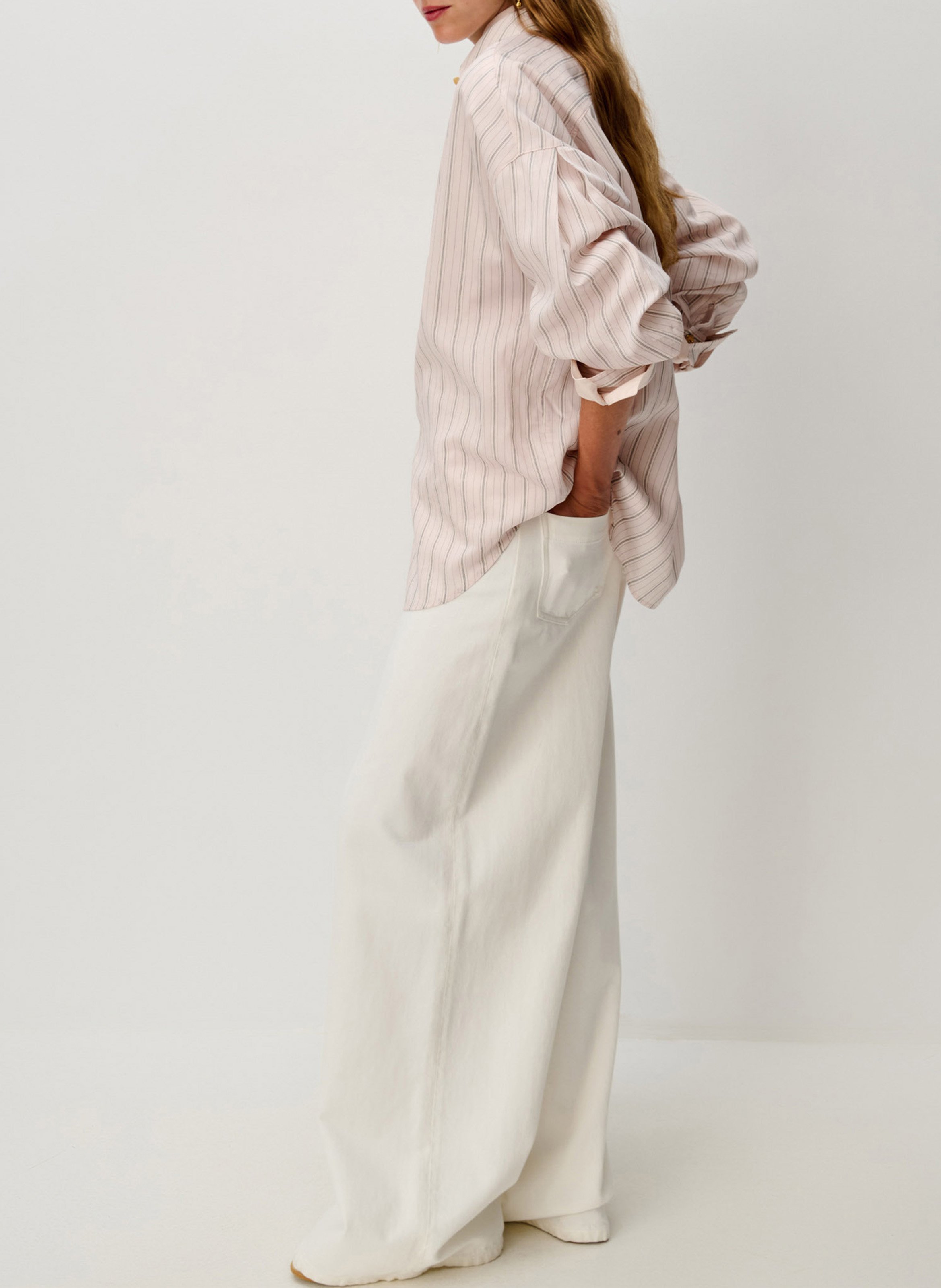 Chemise oversize à rayures SESSUN Roze