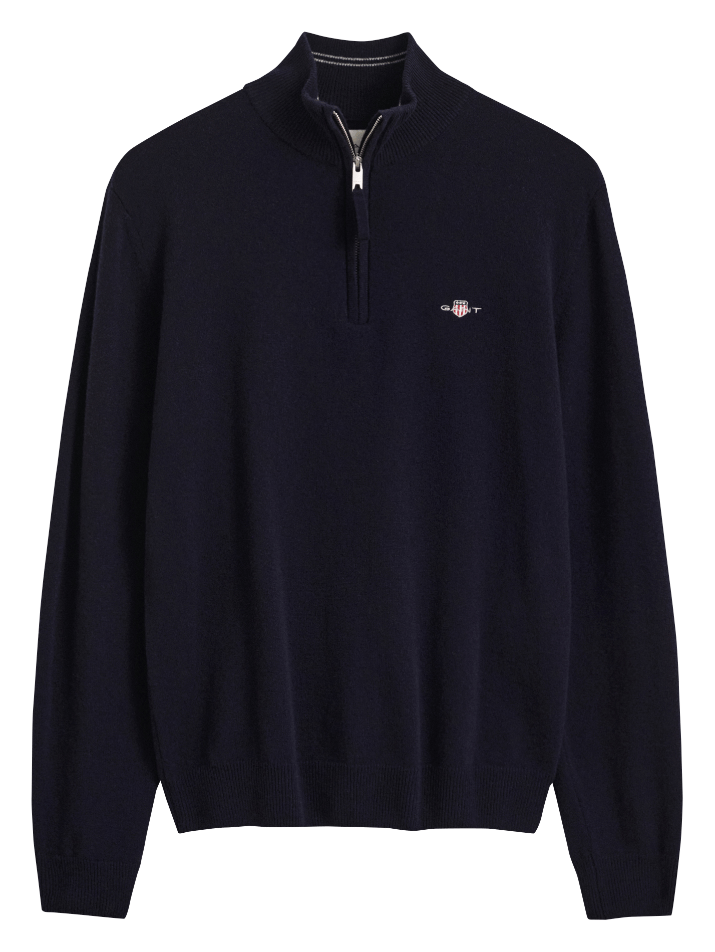 Pull col polo en laine GANT Bleu