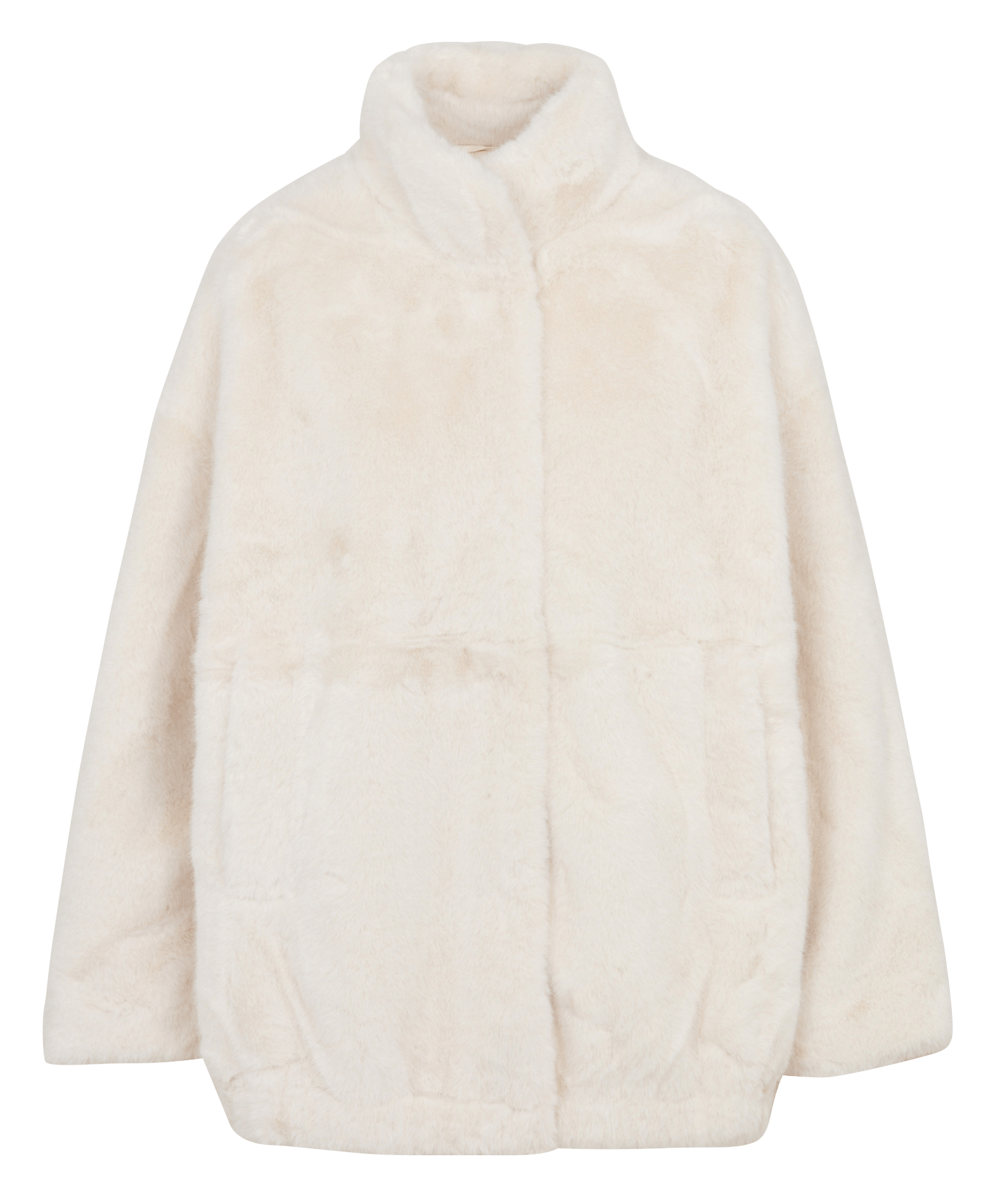 Manteau fausse fourrure  LA FEE MARABOUTEE Beige