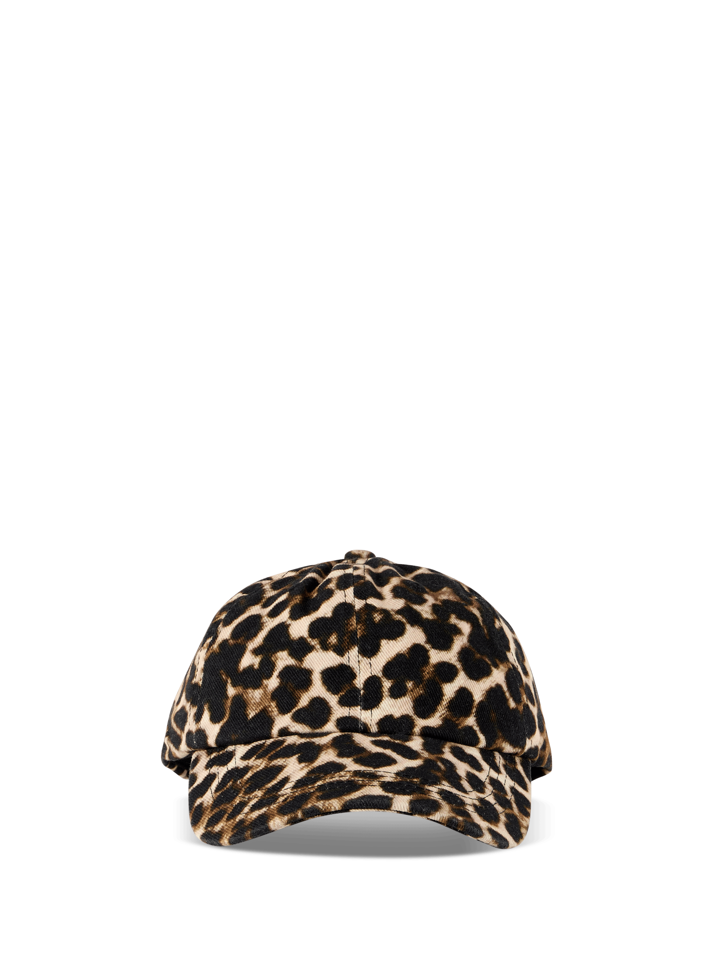 Leopard print cotton cap AU PRINTEMPS PARIS Brown