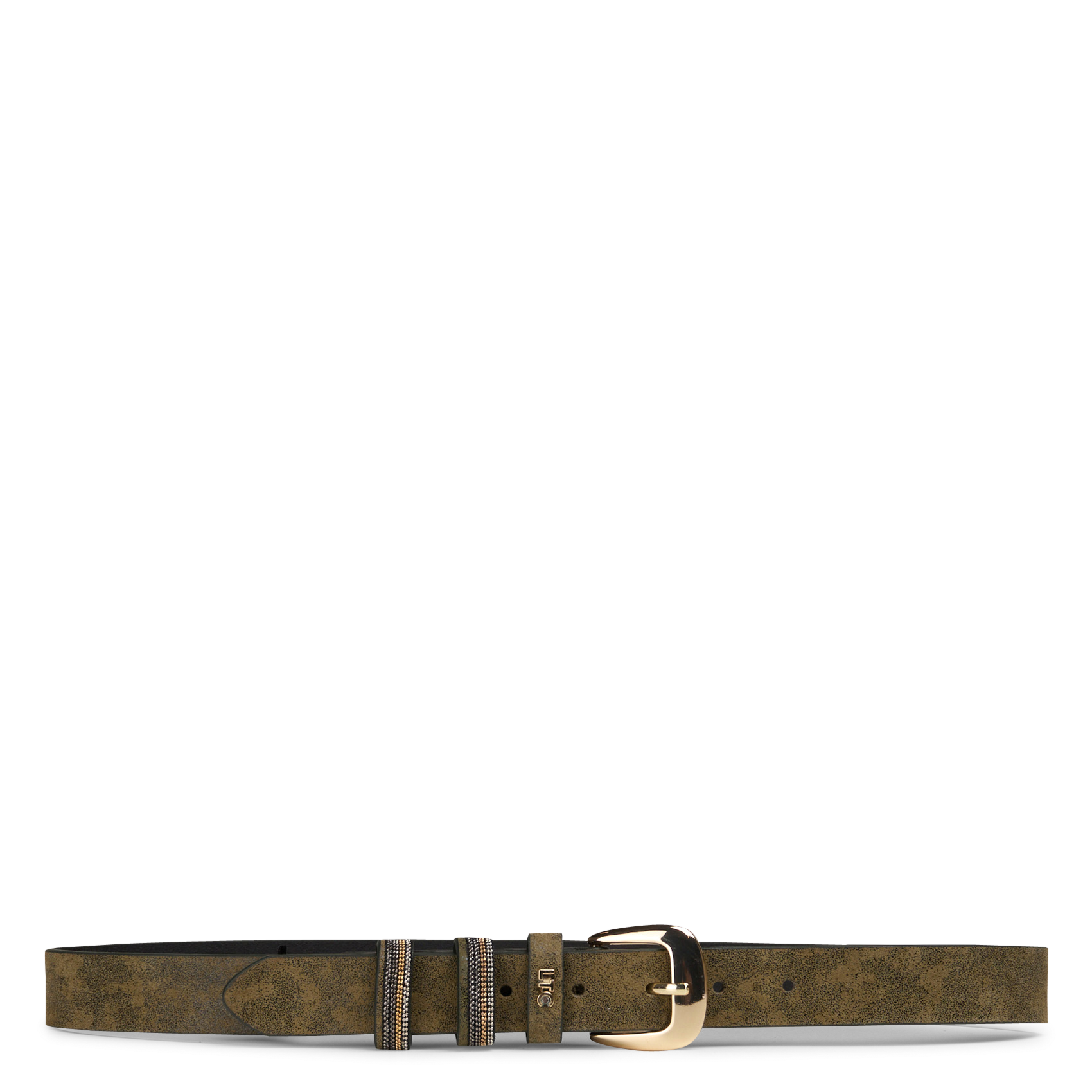 Ceinture en cuir LE TEMPS DES CERISES Vert