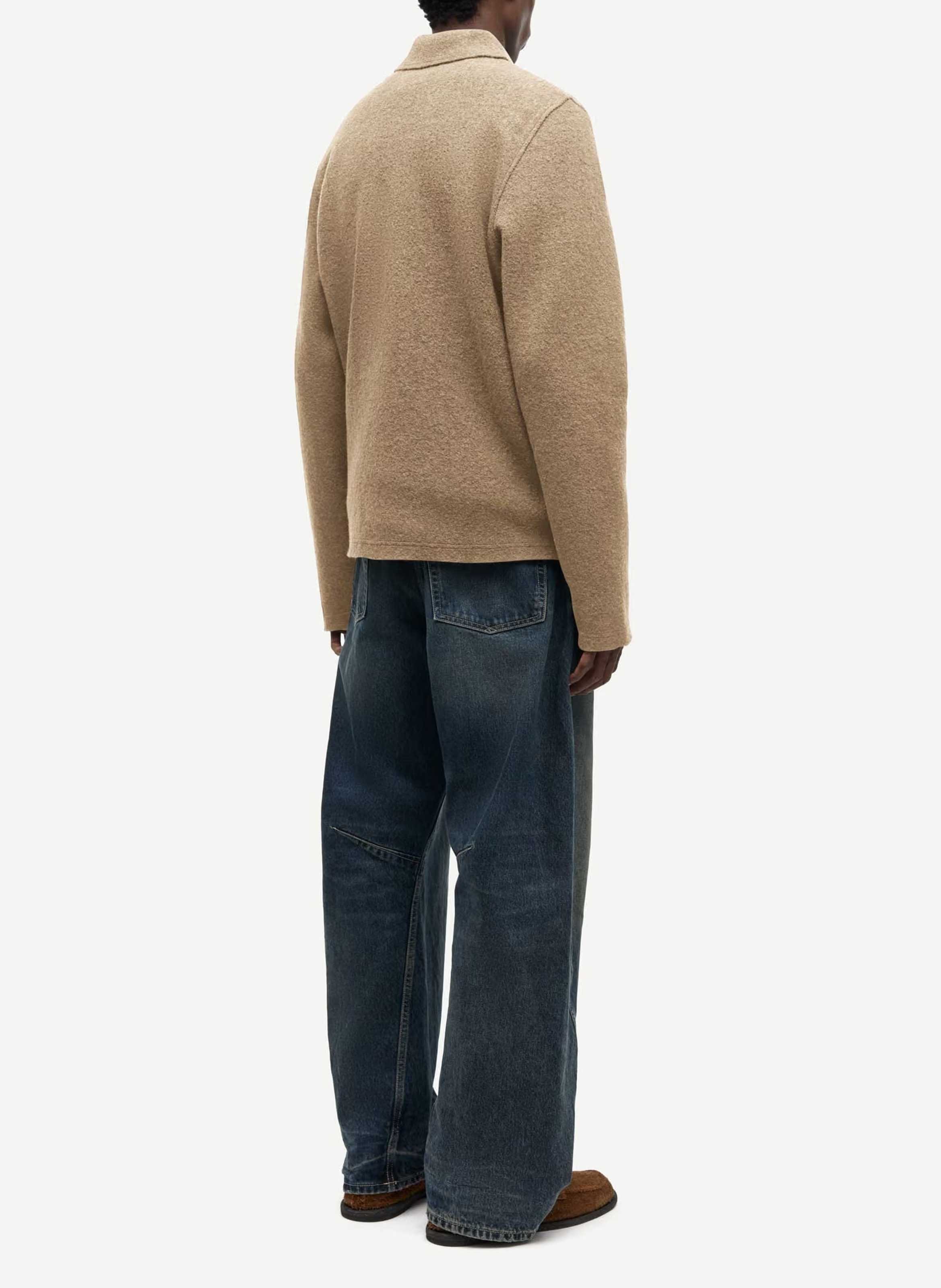 Veste droit col classique en laine SAMSOE SAMSOE Green