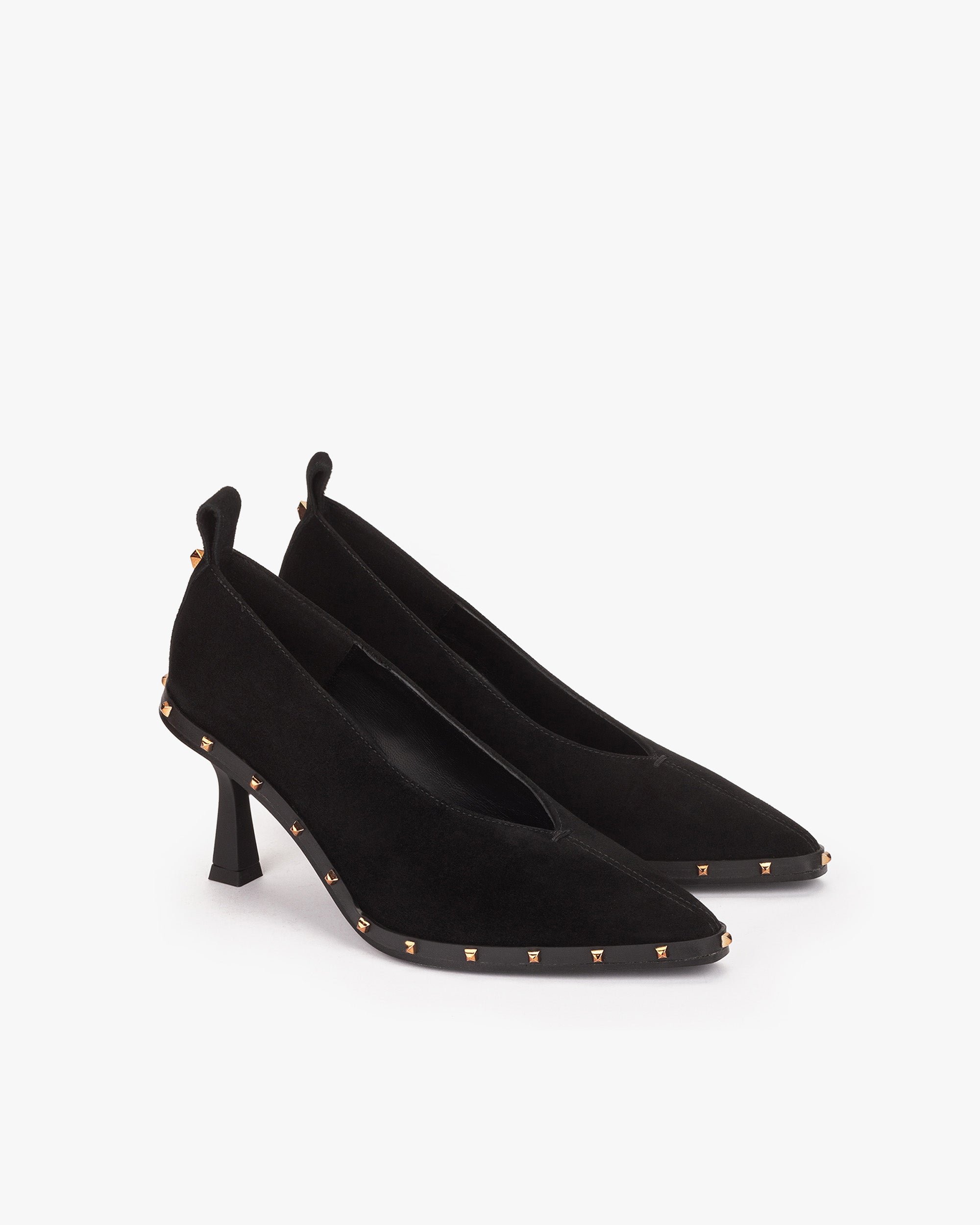 Black studded suede pumps PEDRO MIRALLES Black