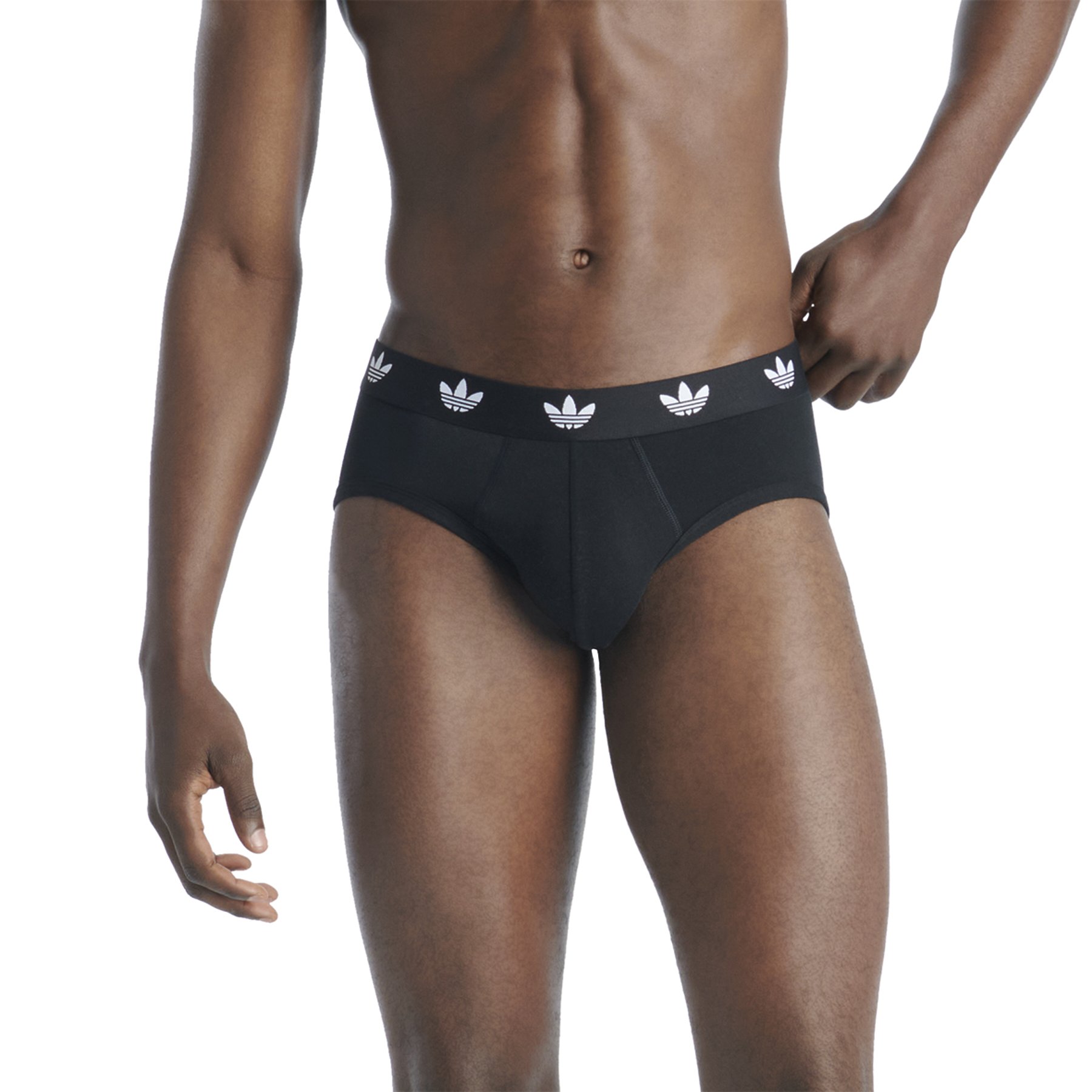 Pack of 3 men's comfort flex cotton briefs by adidas Originals ADIDAS UNDERWEAR Grey