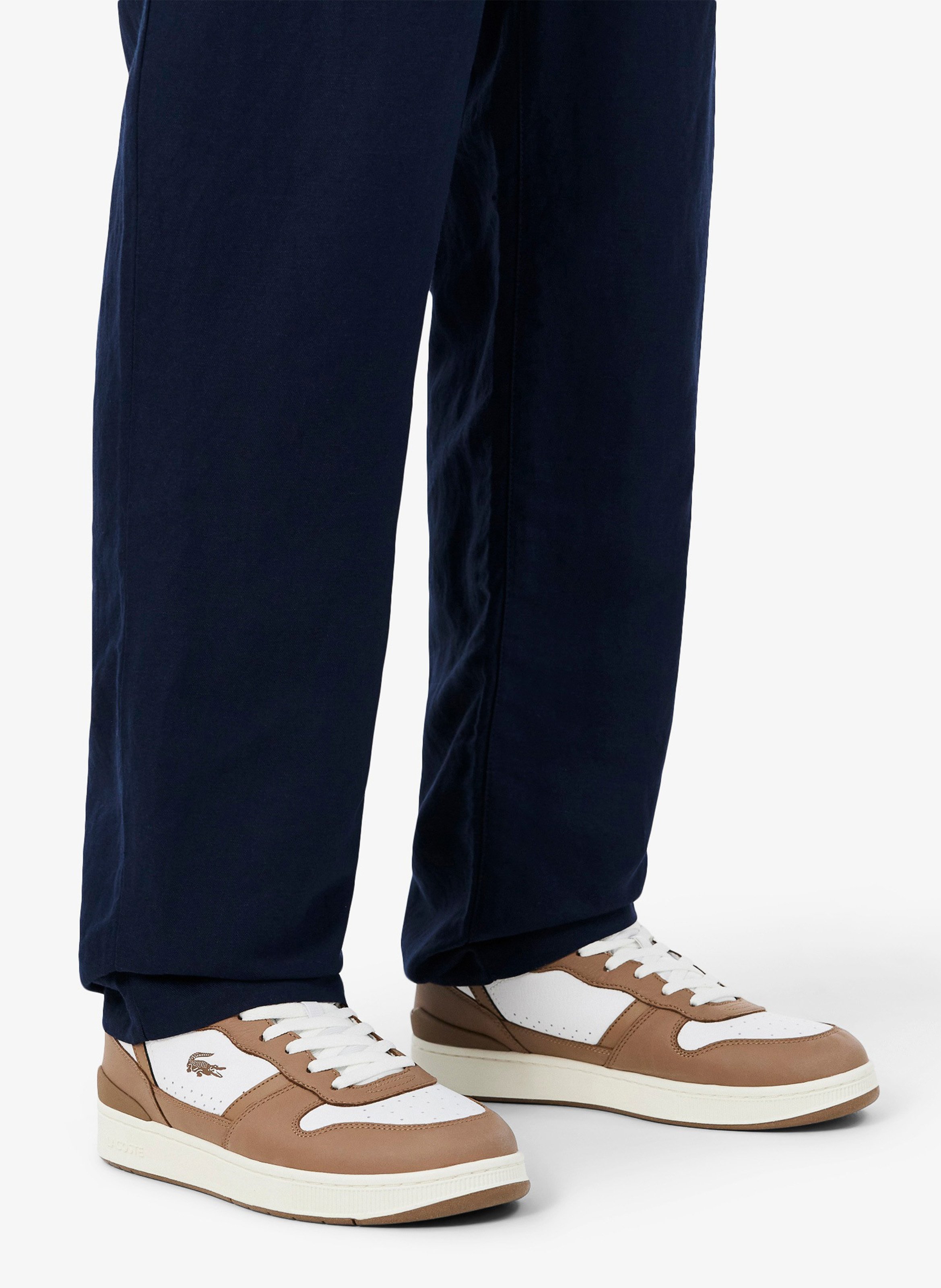 Baskets basses en cuir LACOSTE Blanc