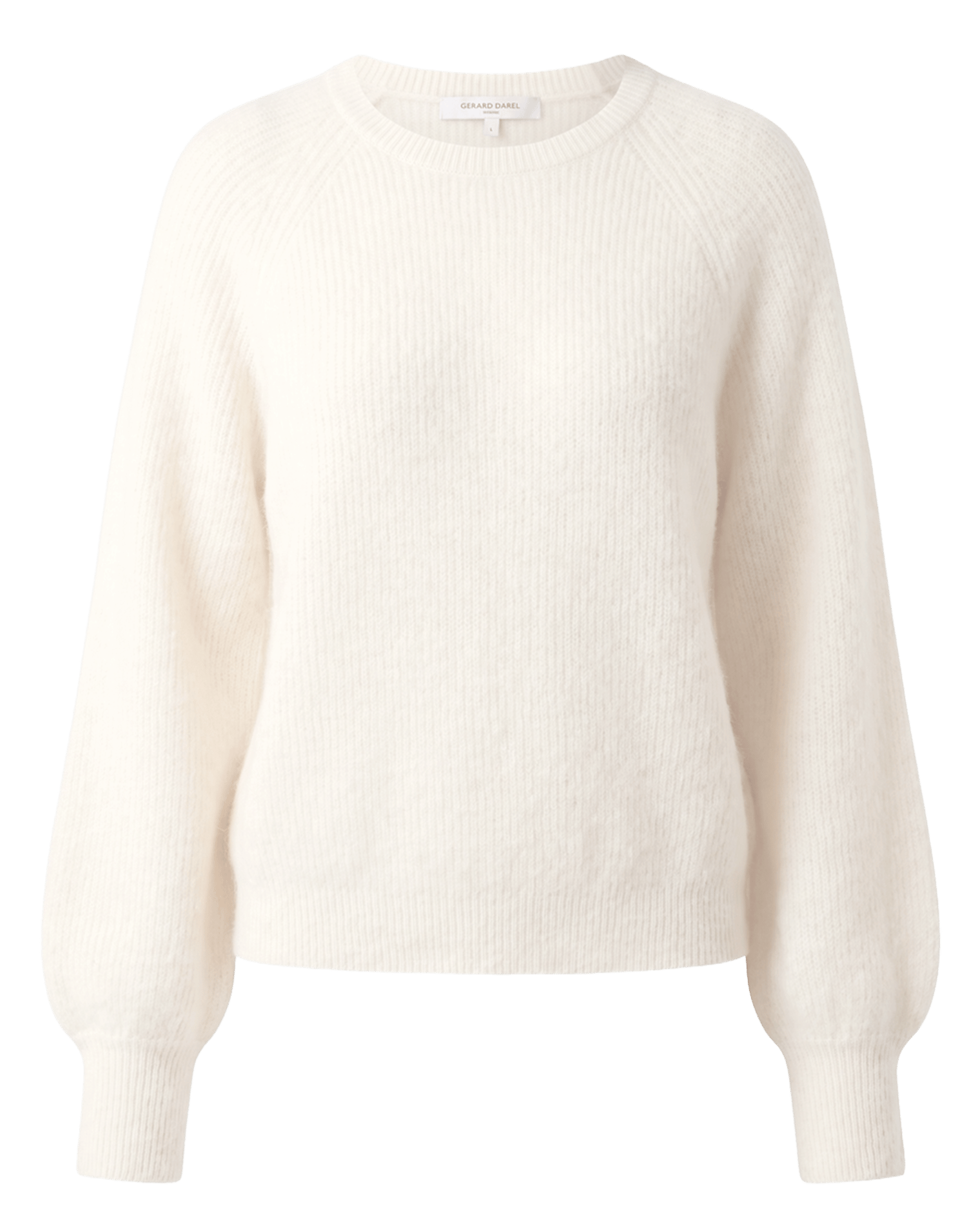 Pull droit col rond en laine mélangée GERARD DAREL Beige