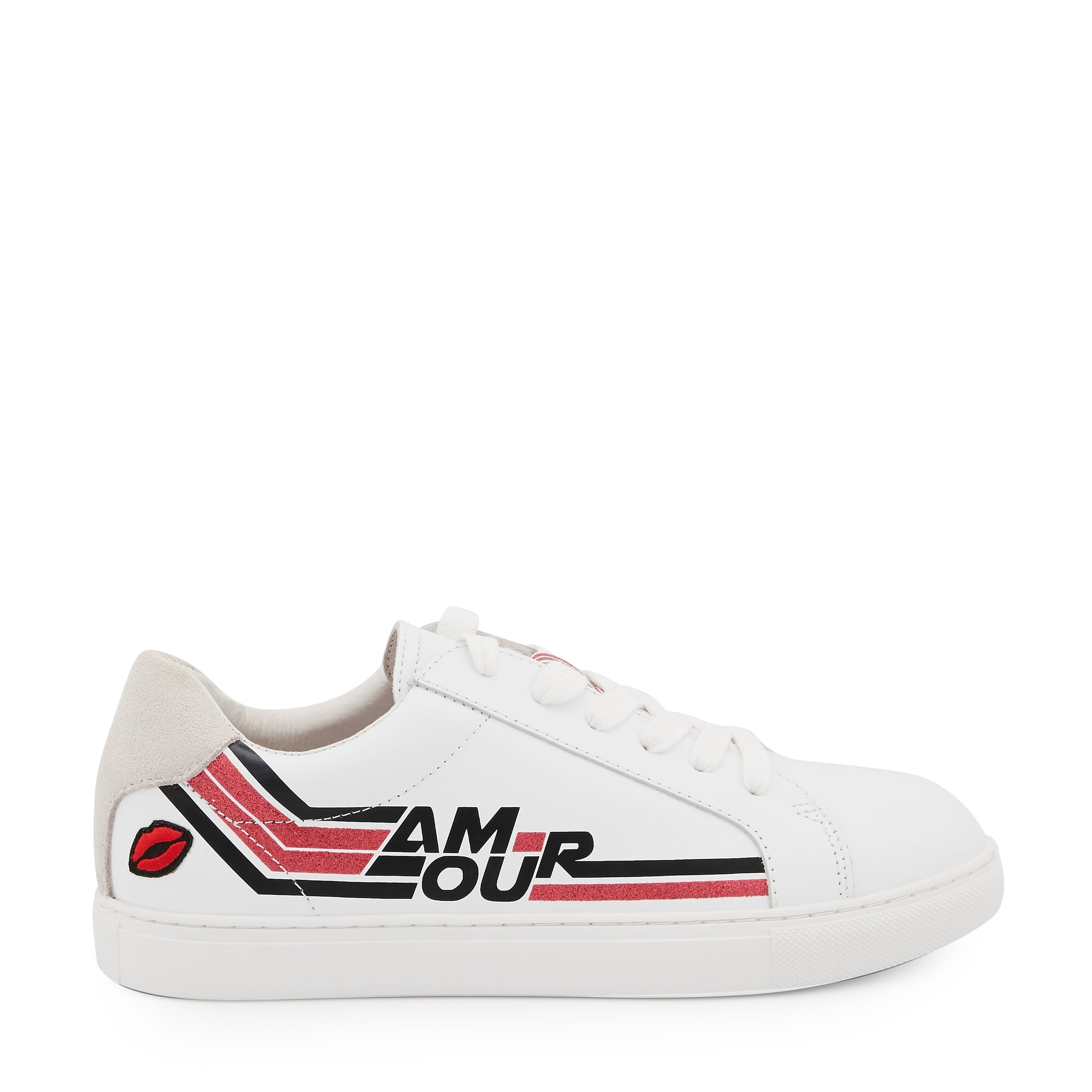 Leather sneakers BONS BAISERS PARIS White