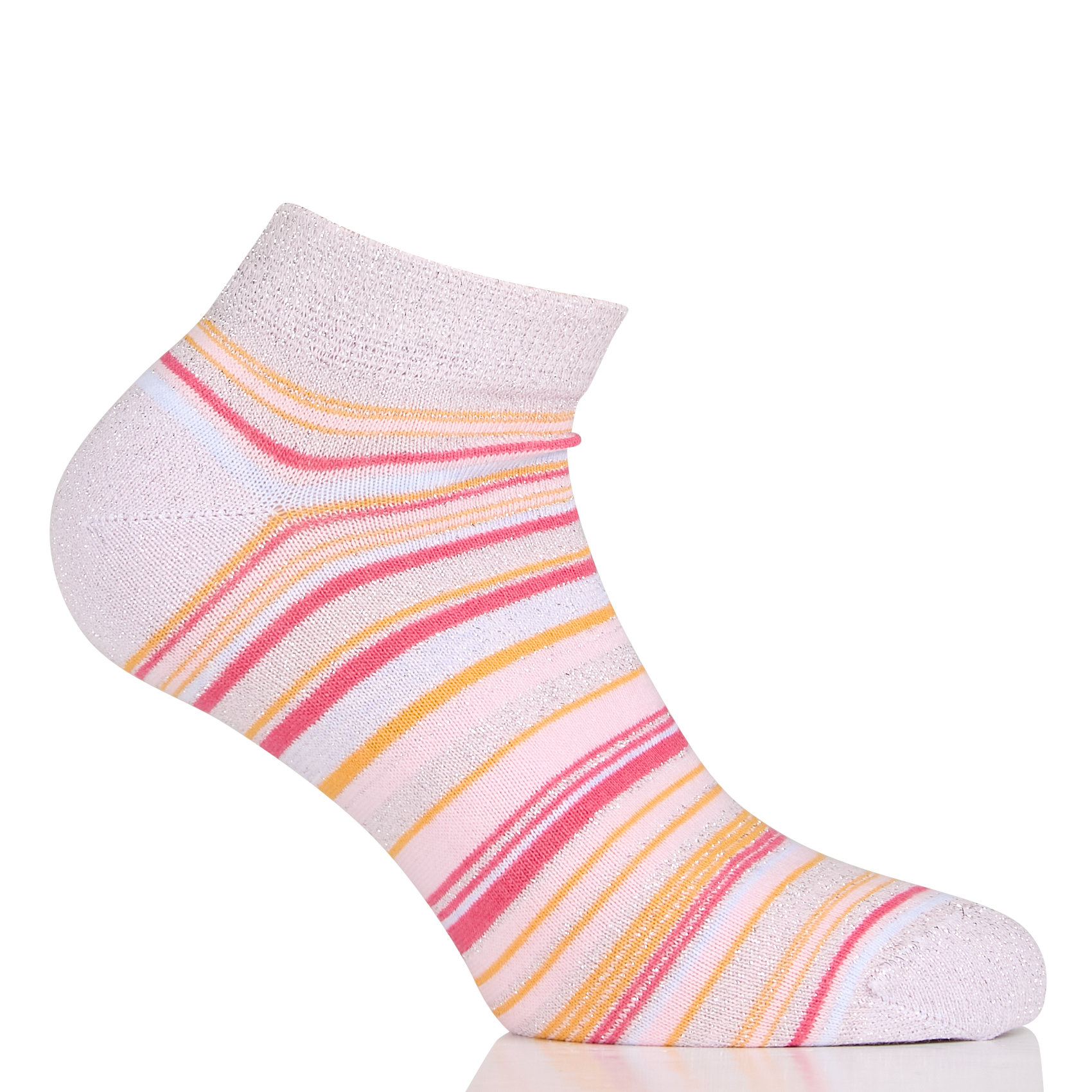 Chaussettes en coton mélangé à paillettes MIA ZIA Rose