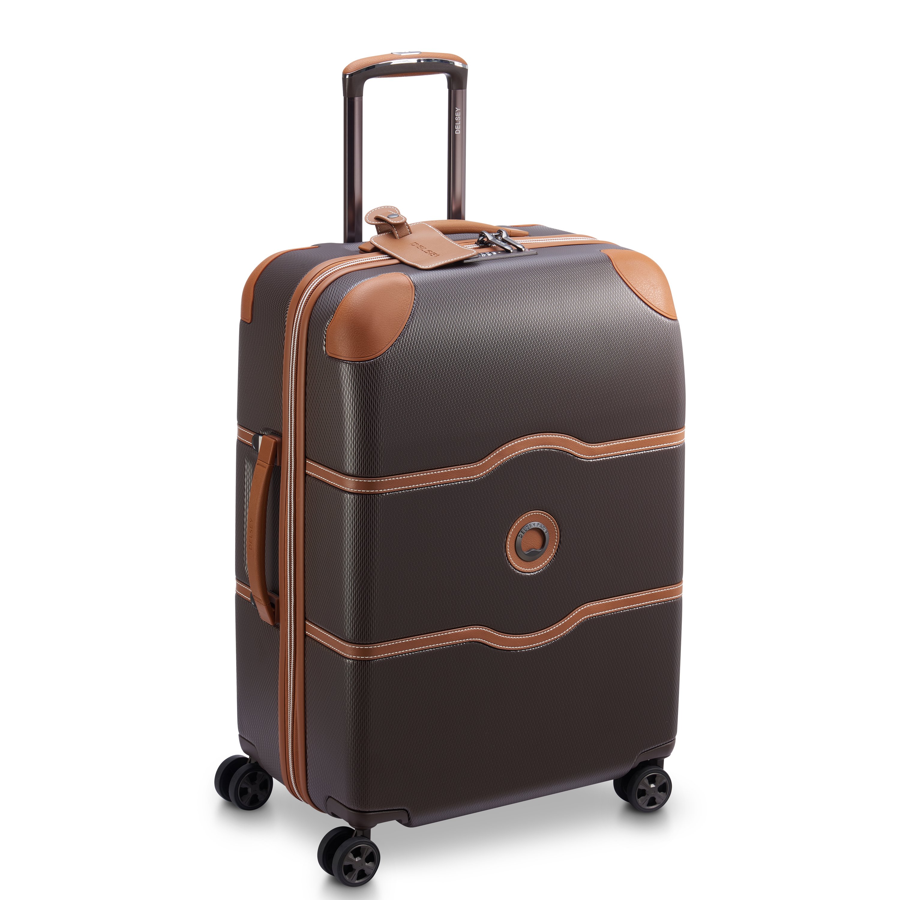 Rigid hold suitcase DELSEY PARIS Brown