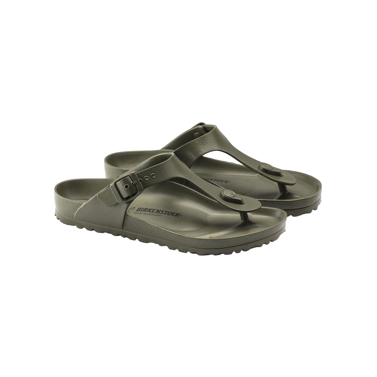 Faux leather sandals BIRKENSTOCK Green