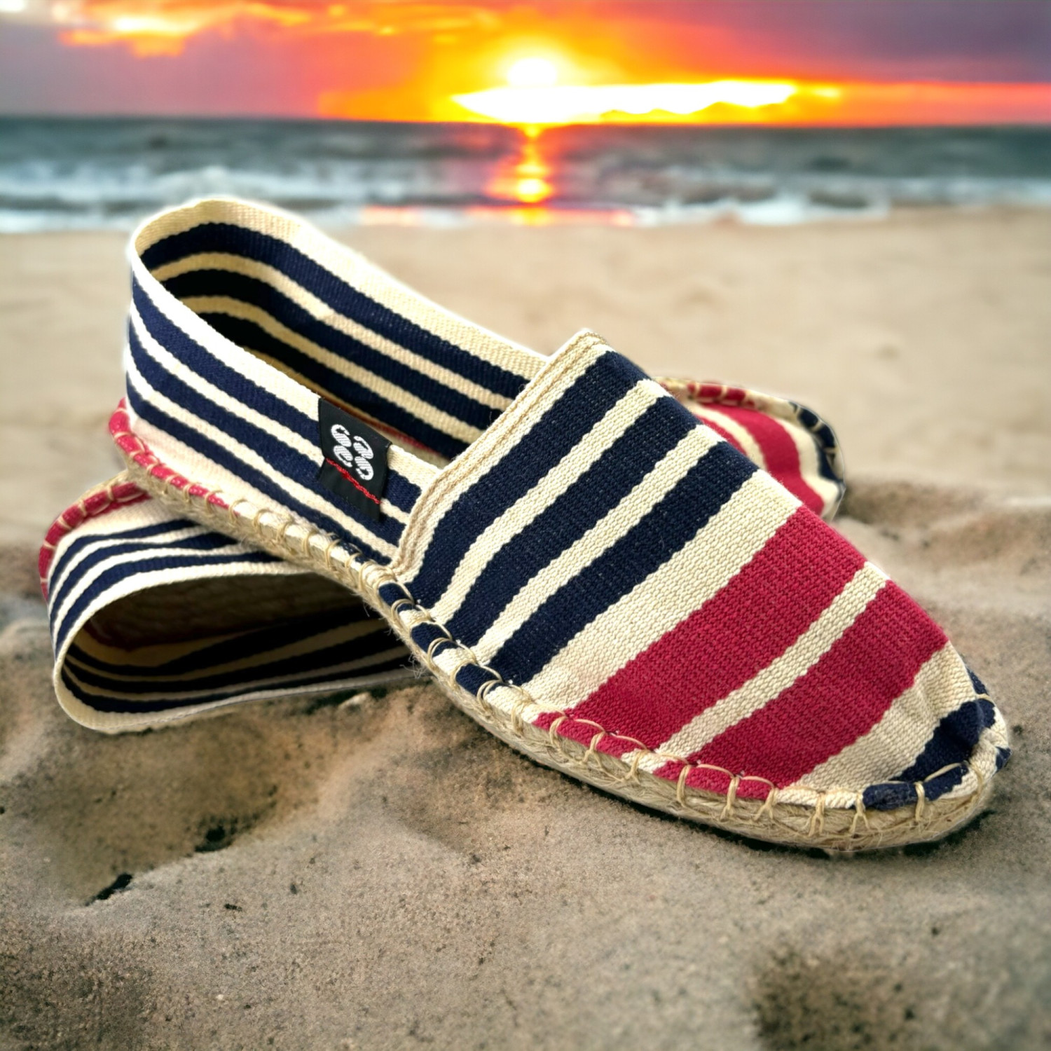 Striped Frenchy espadrilles ART OF SOULE White