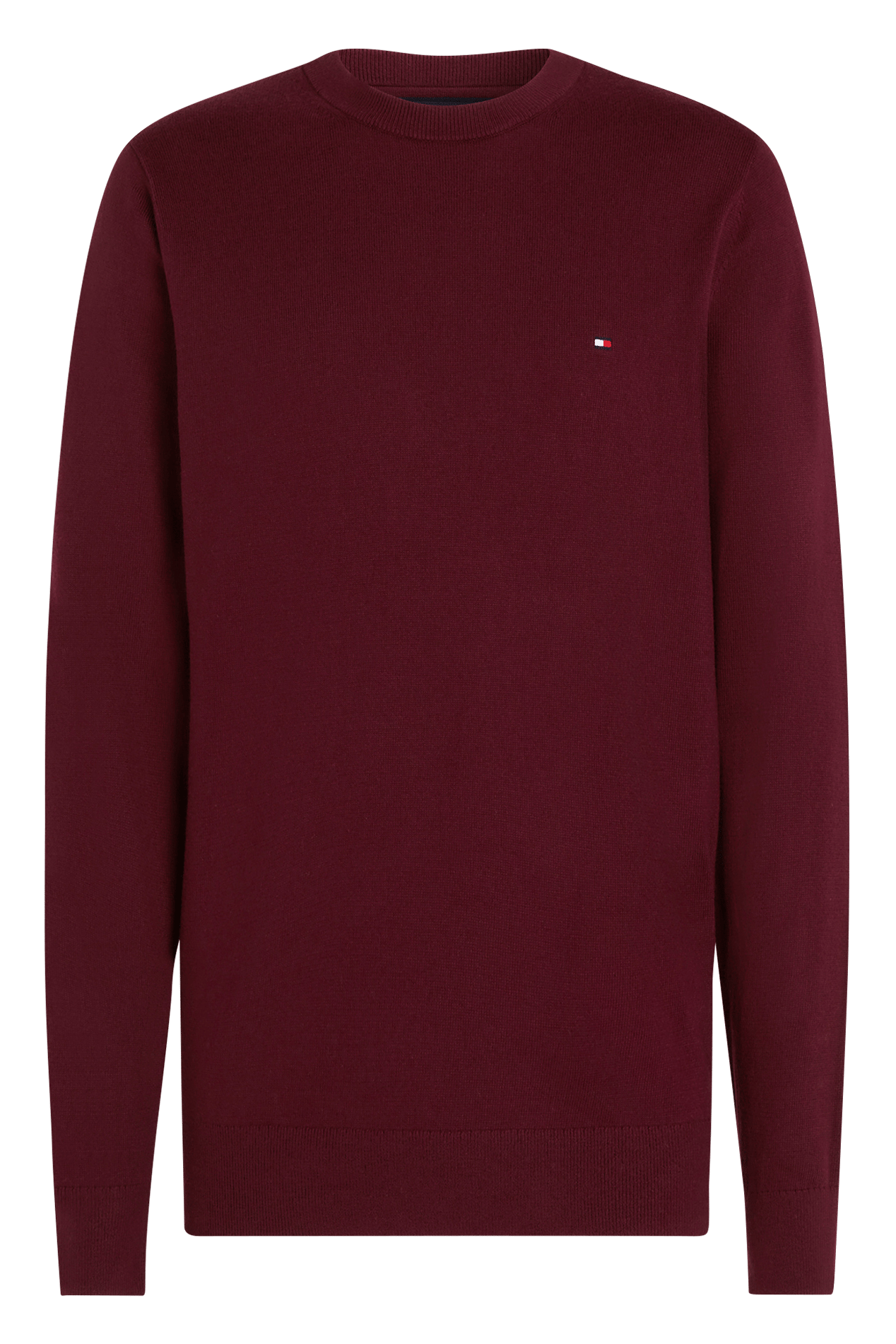 Gebreide trui met ronde hals - katoenblend TOMMY HILFIGER