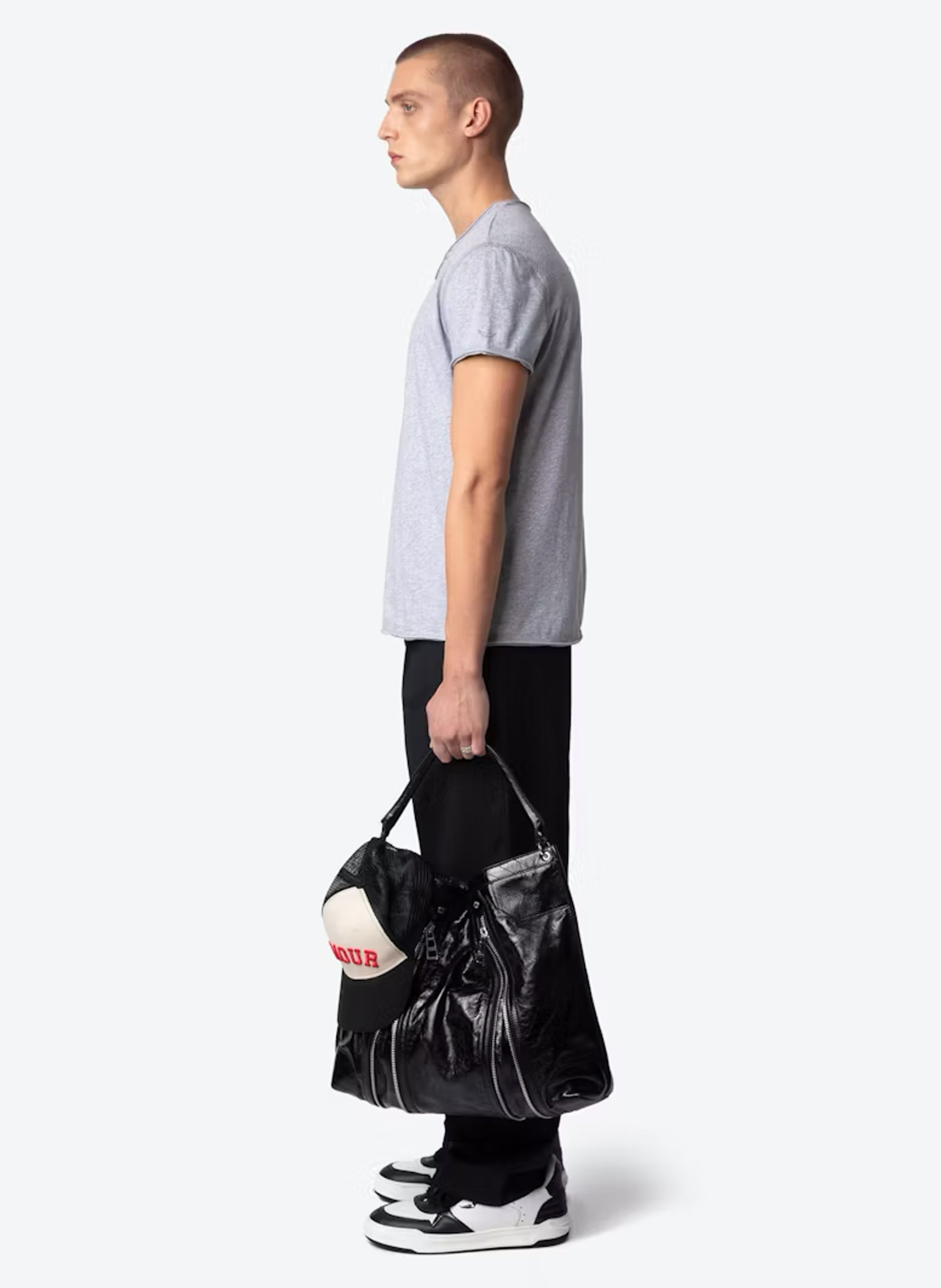 Straight-cut organic cotton T-shirt ZADIG&VOLTAIRE Grey