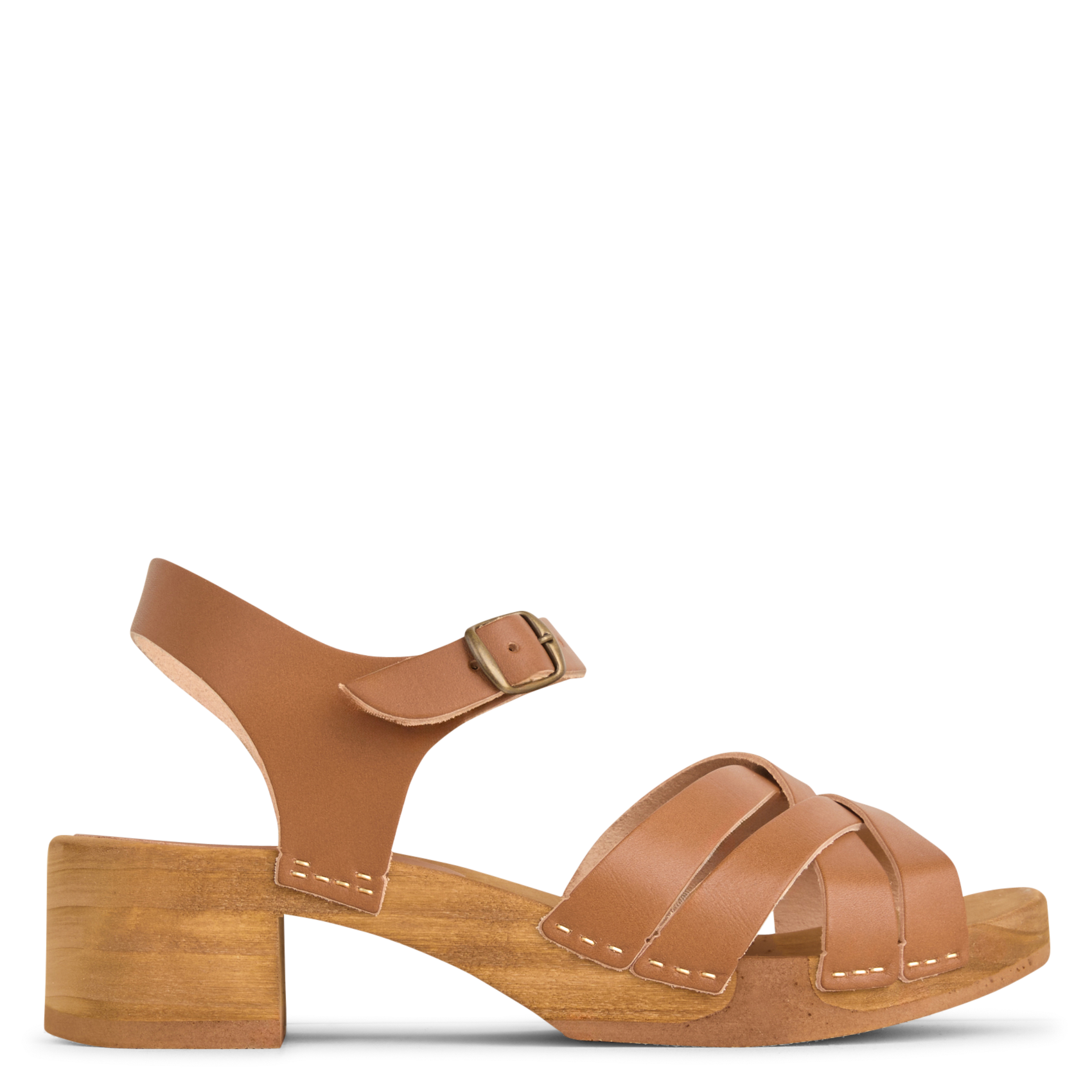 Sandales bridées à talon en cuir BOSABO