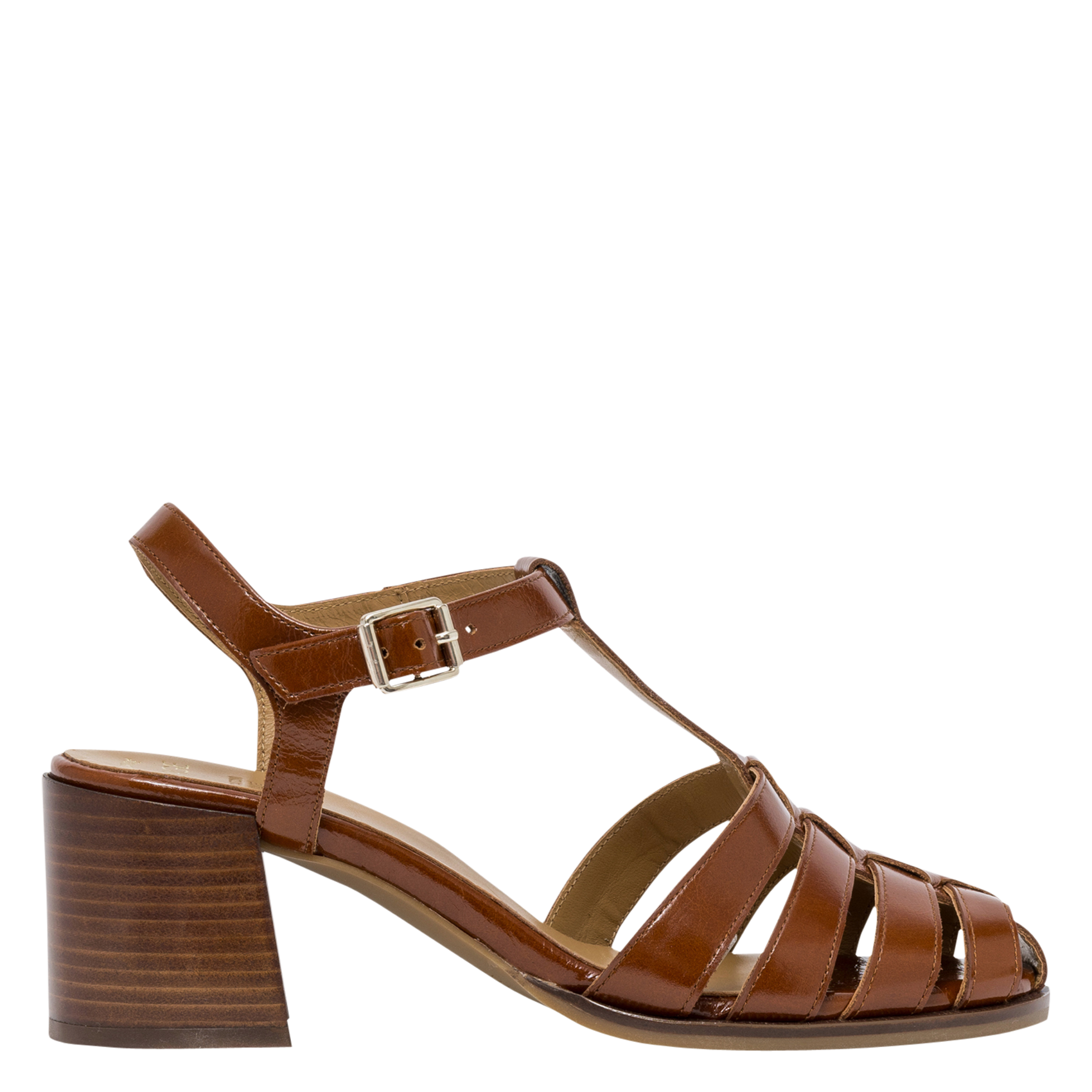Flache Leder-Mules BOCAGE Braun