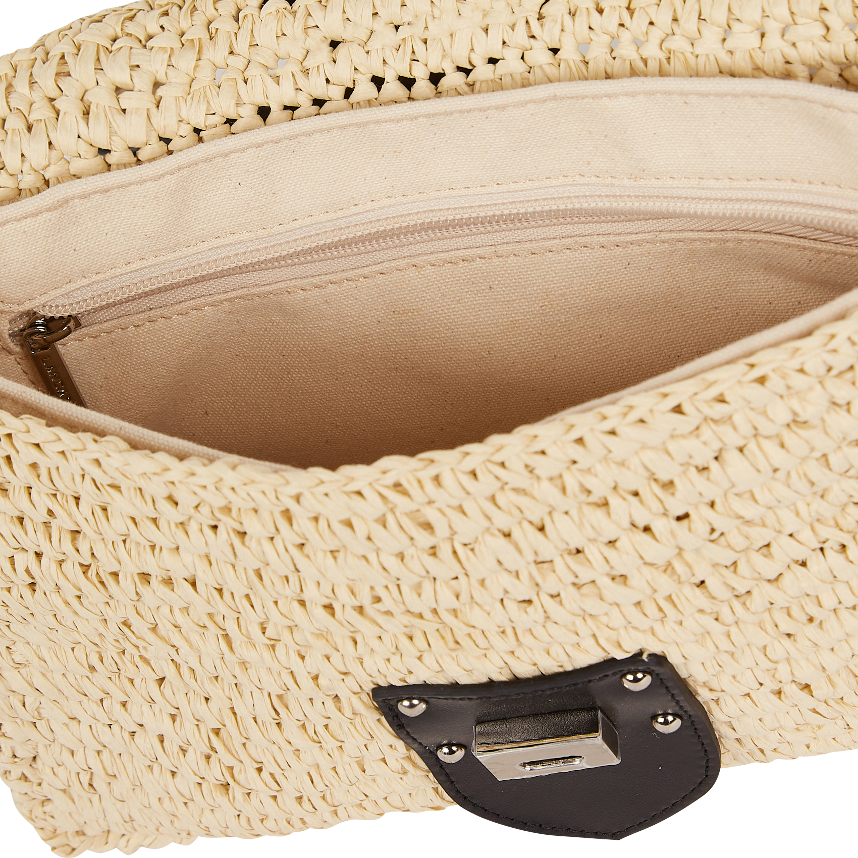 Straw shoulder bag LANCASTER PARIS Multicolored