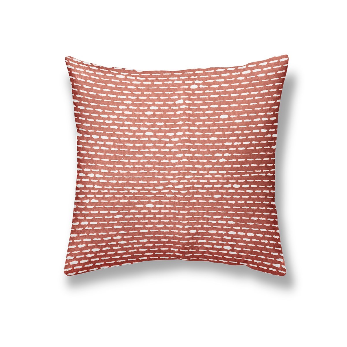 Two-tone mottled cotton decorative cushion TODAY LINGE DE MAISON Red