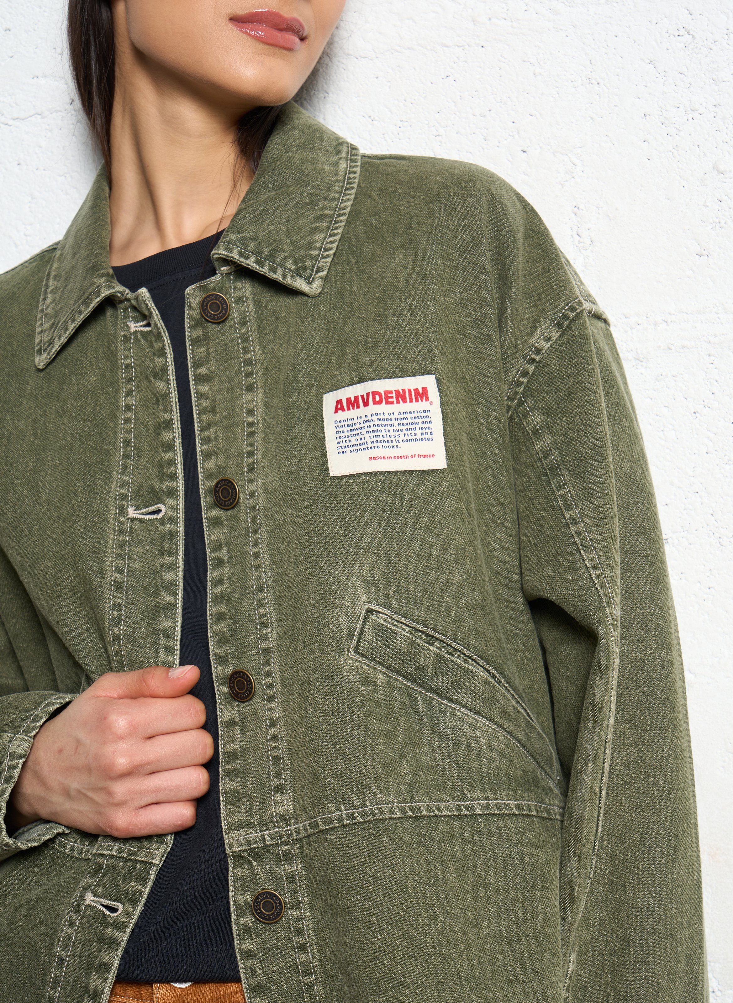 Denim jacket AMERICAN VINTAGE Green