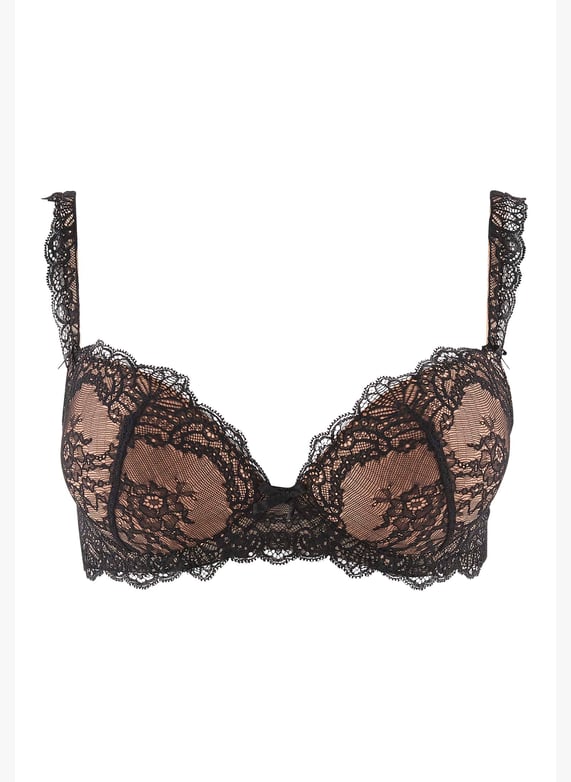 Amour Précieux Diamant black  push-up shell bra | Black by AUBADE Amour Précieux Diamant black  push-up shell bra Black