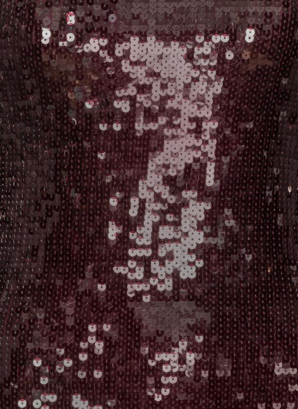 Sequined midi dress with round neck ROTATE Brown