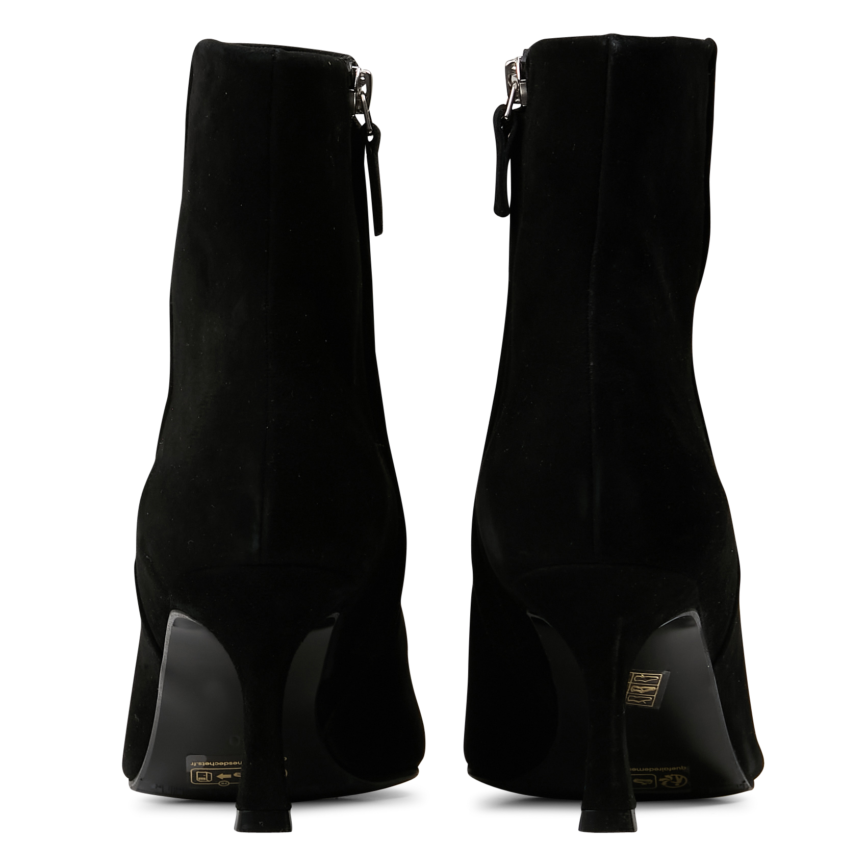 Stiefeletten aus Veloursleder BILLI BI Schwarz