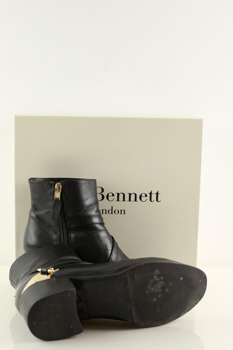 Albert leather boots LK BENNETT - Seconde Main Black