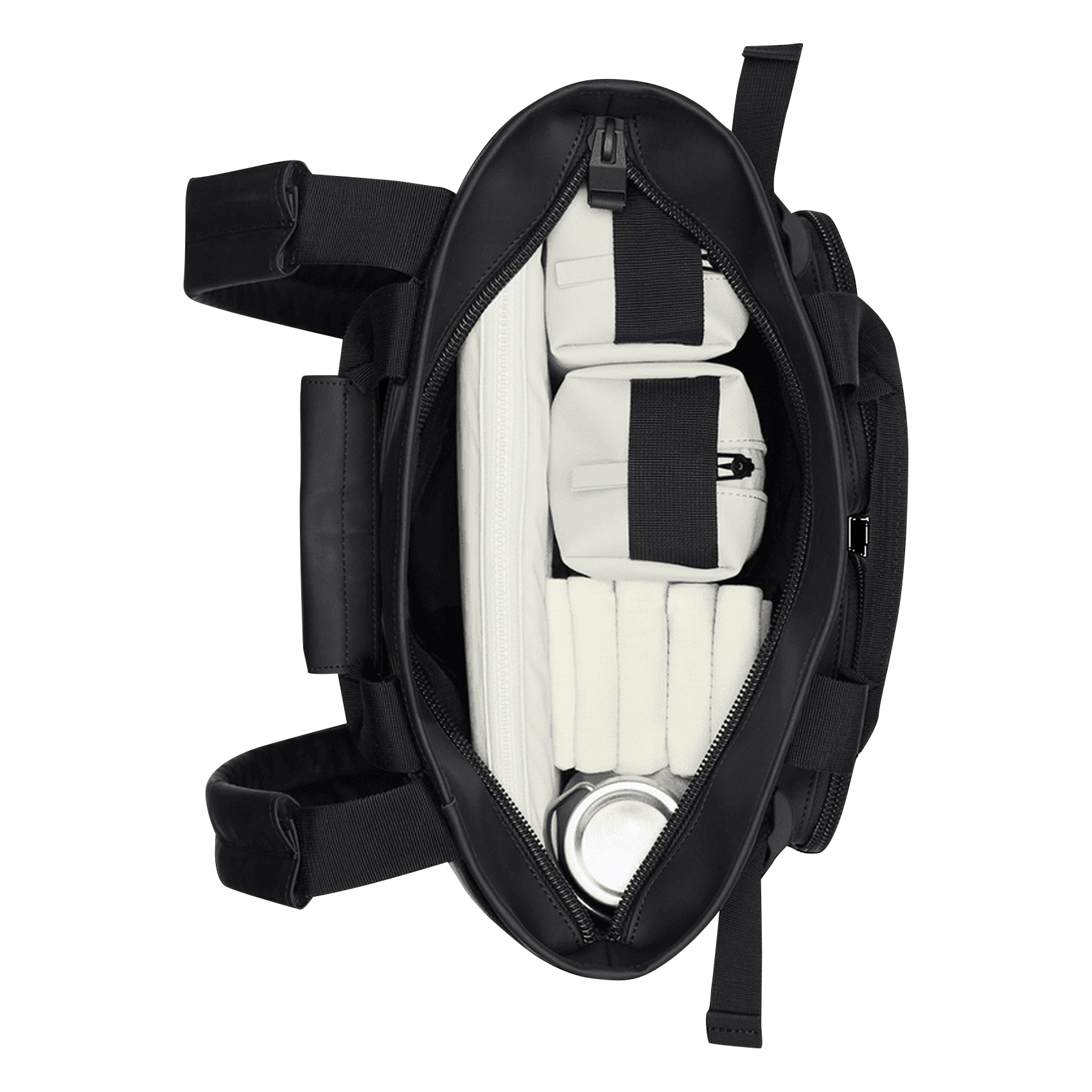 Wasserdichter 2-in-1 Rucksack Schwarz