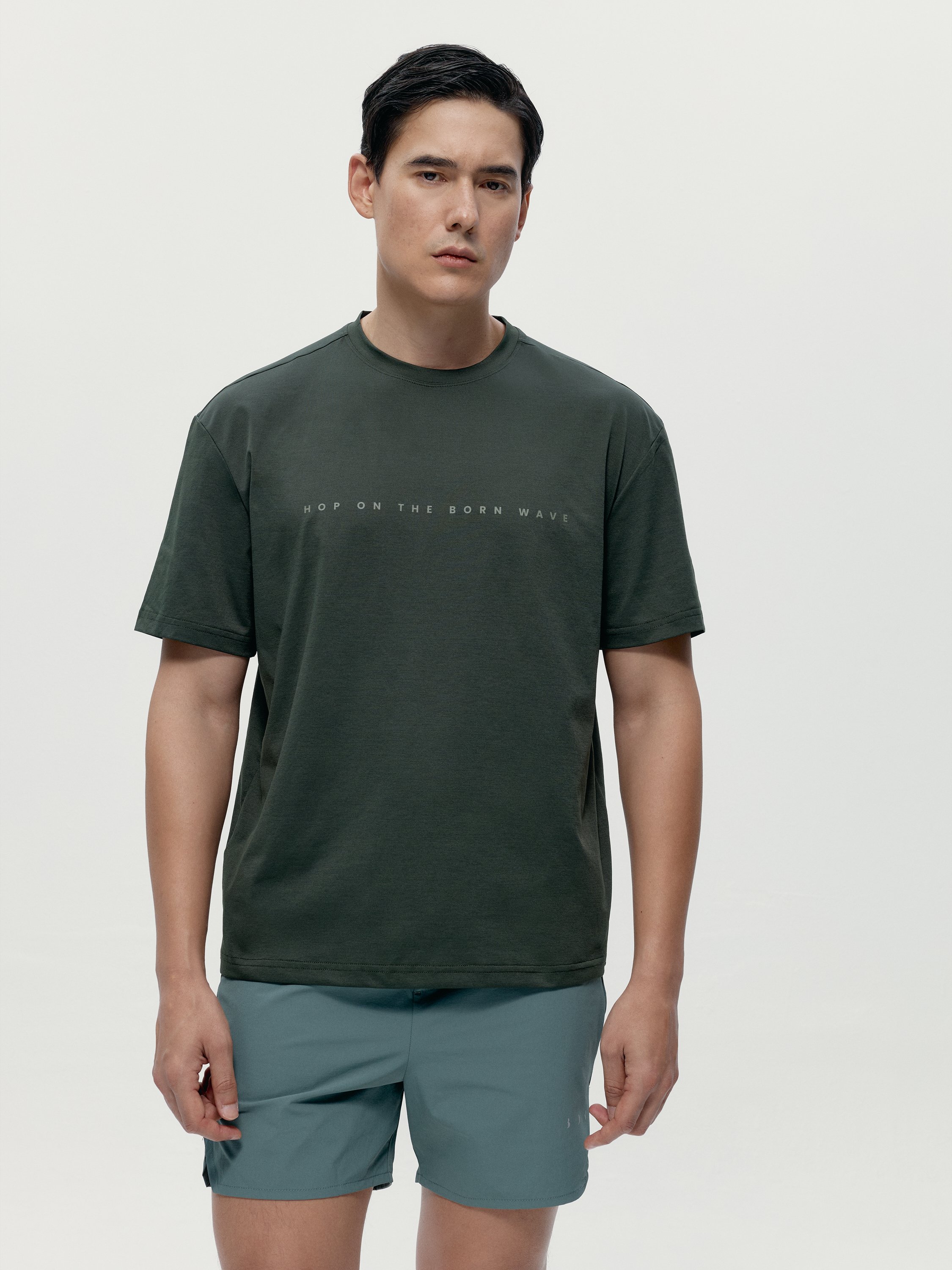 Oversized T-shirt BORN LIVING YOGA Green
