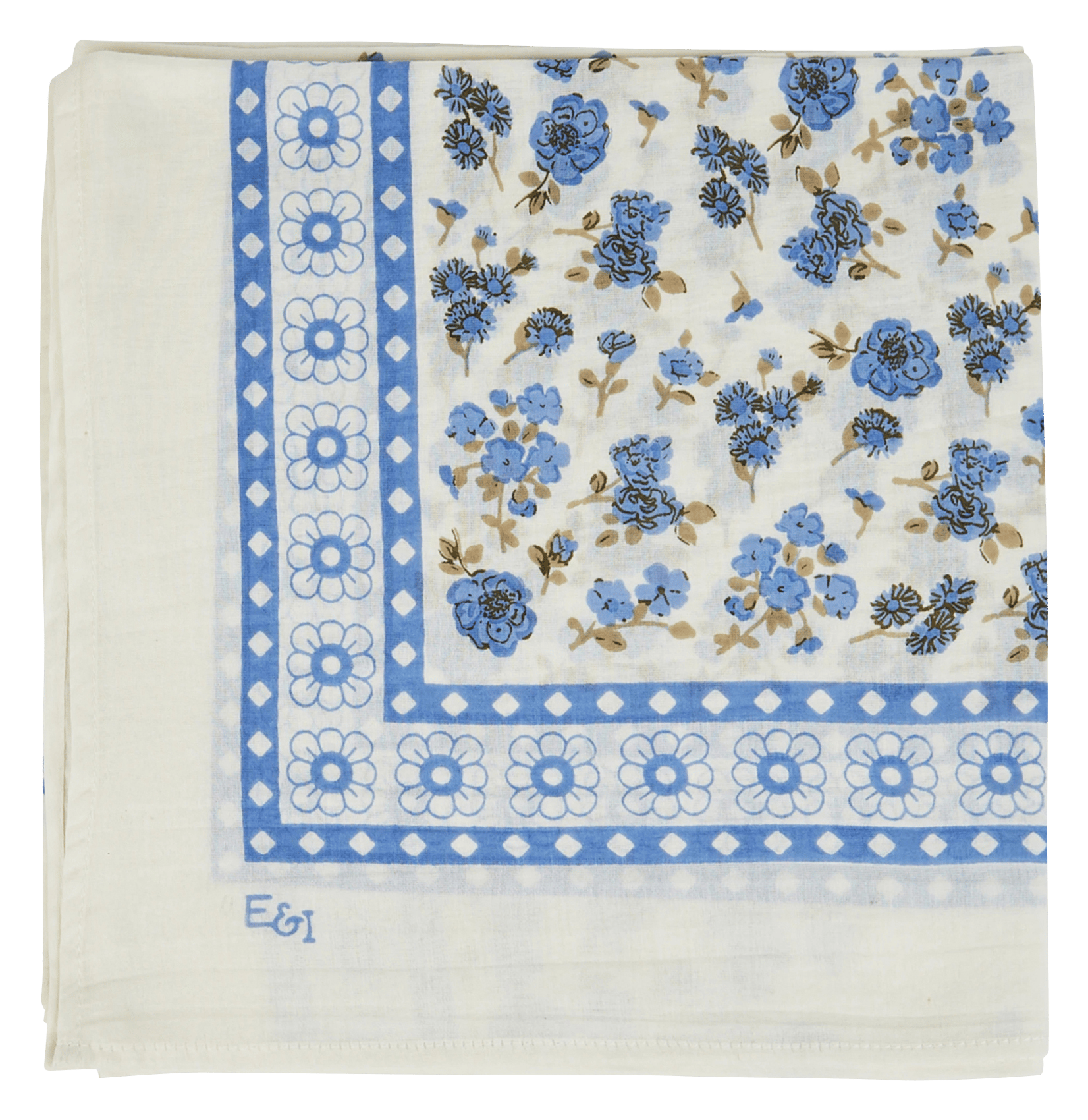 Foulard en coton mélangé EMILE ET IDA Bleu