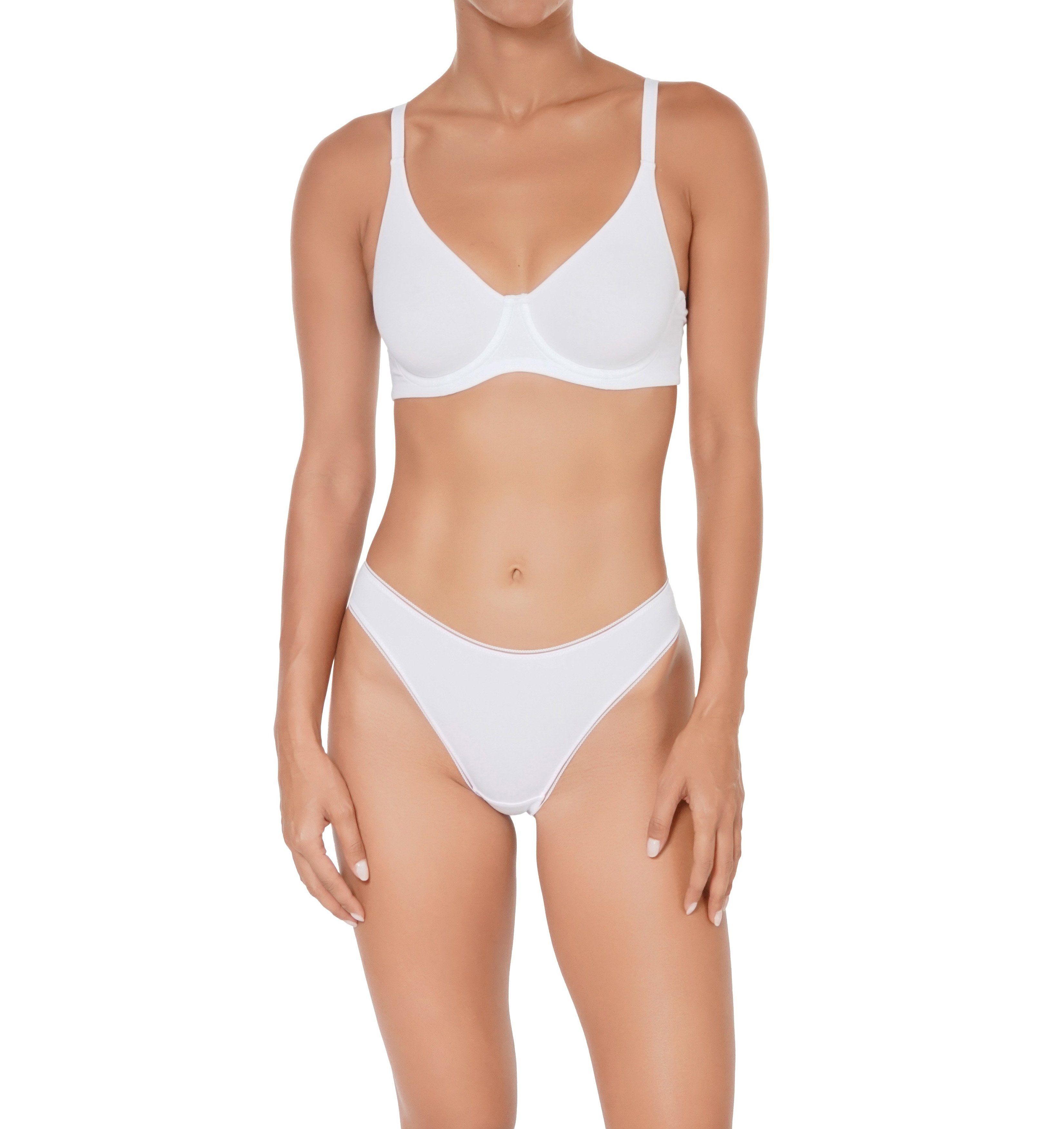 Organic cotton thong White