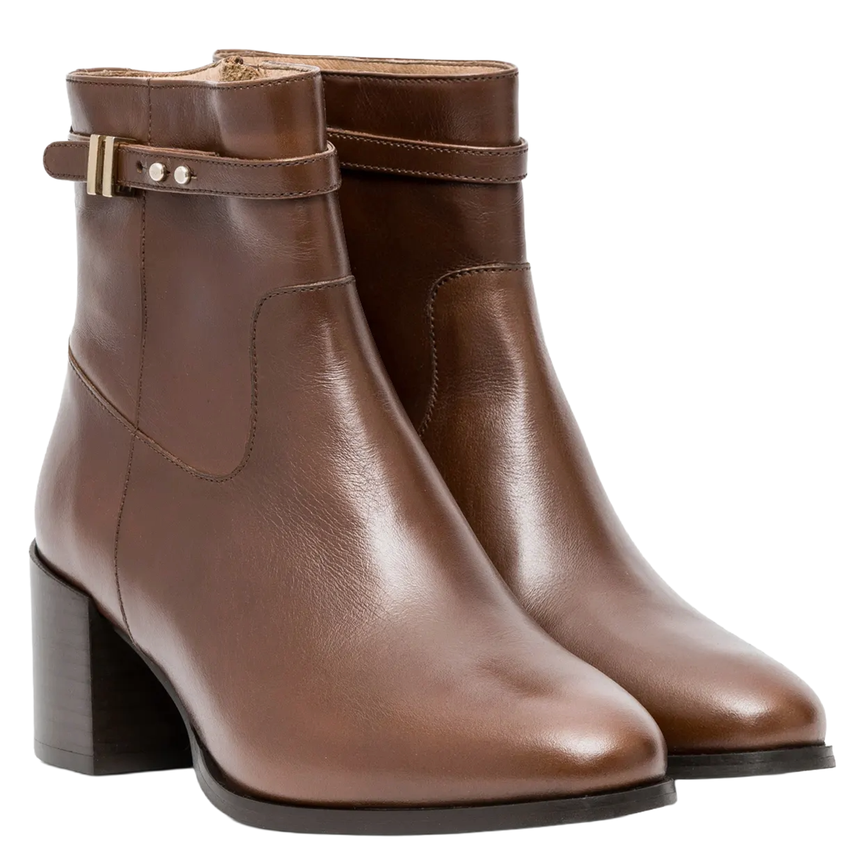 Bottines en cuir BOCAGE Marron