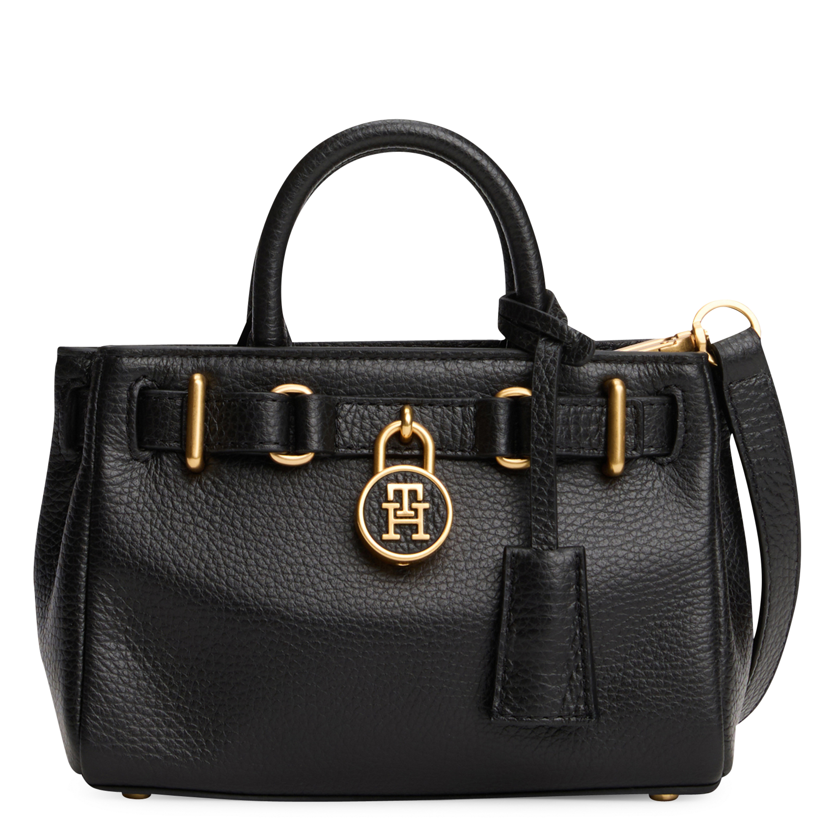 Petit sac à main en cuir grainé TOMMY HILFIGER