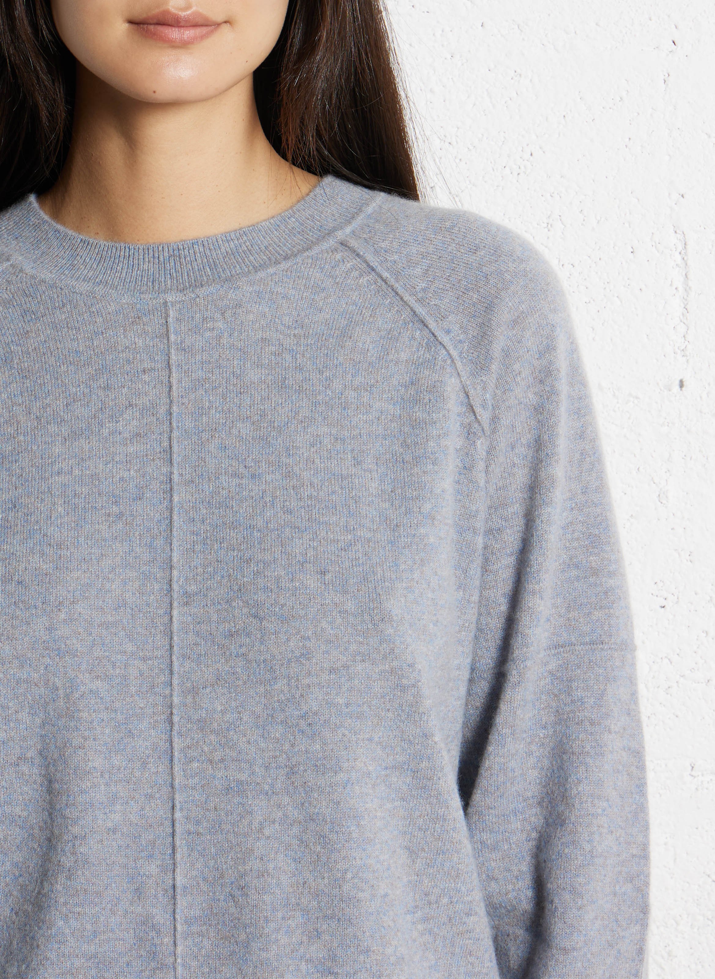 Pull col rond en cachemire MAISON 123 Bleu