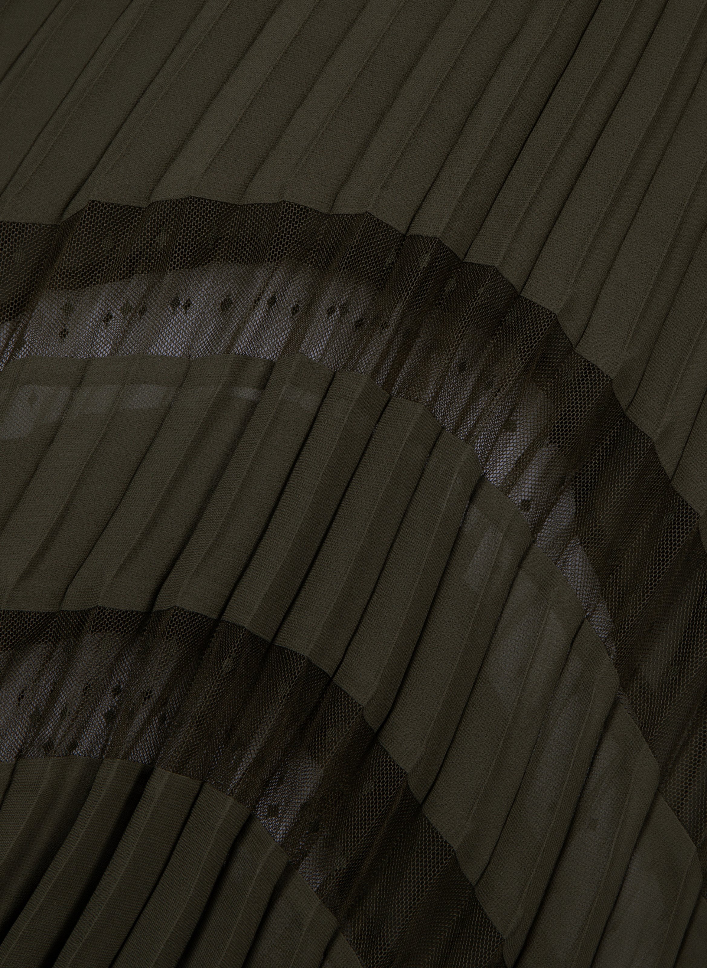 Long pleated dress THE KOOPLES Green