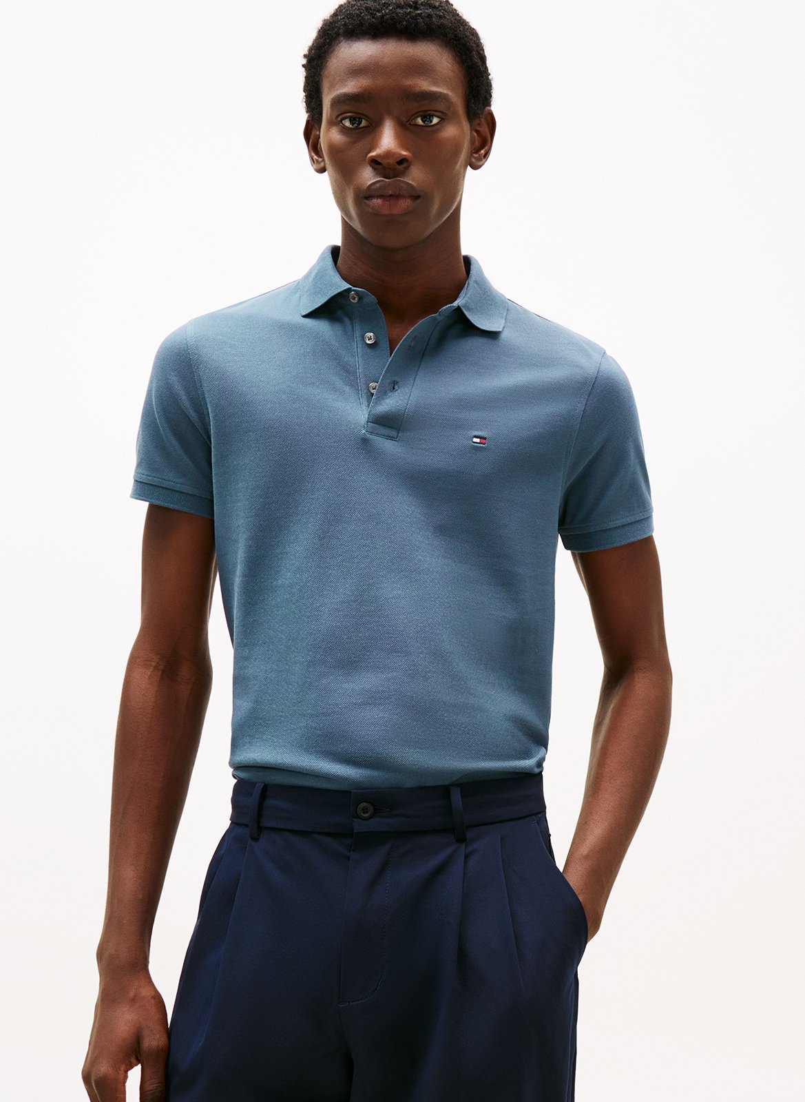 Slim-fit organic cotton polo shirt TOMMY HILFIGER