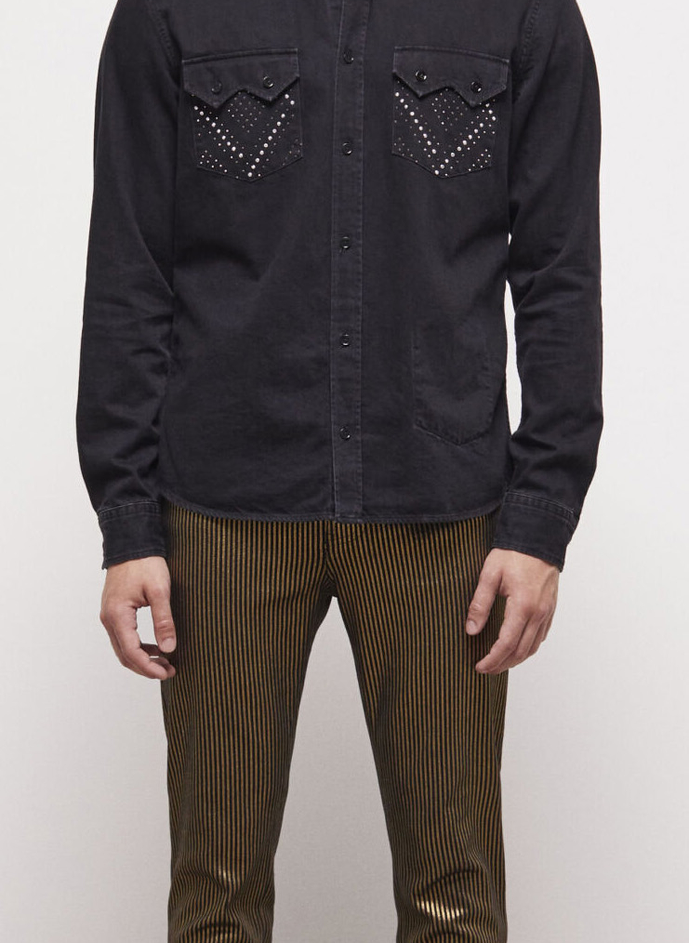 Chemise à clous en coton THE KOOPLES Bleu