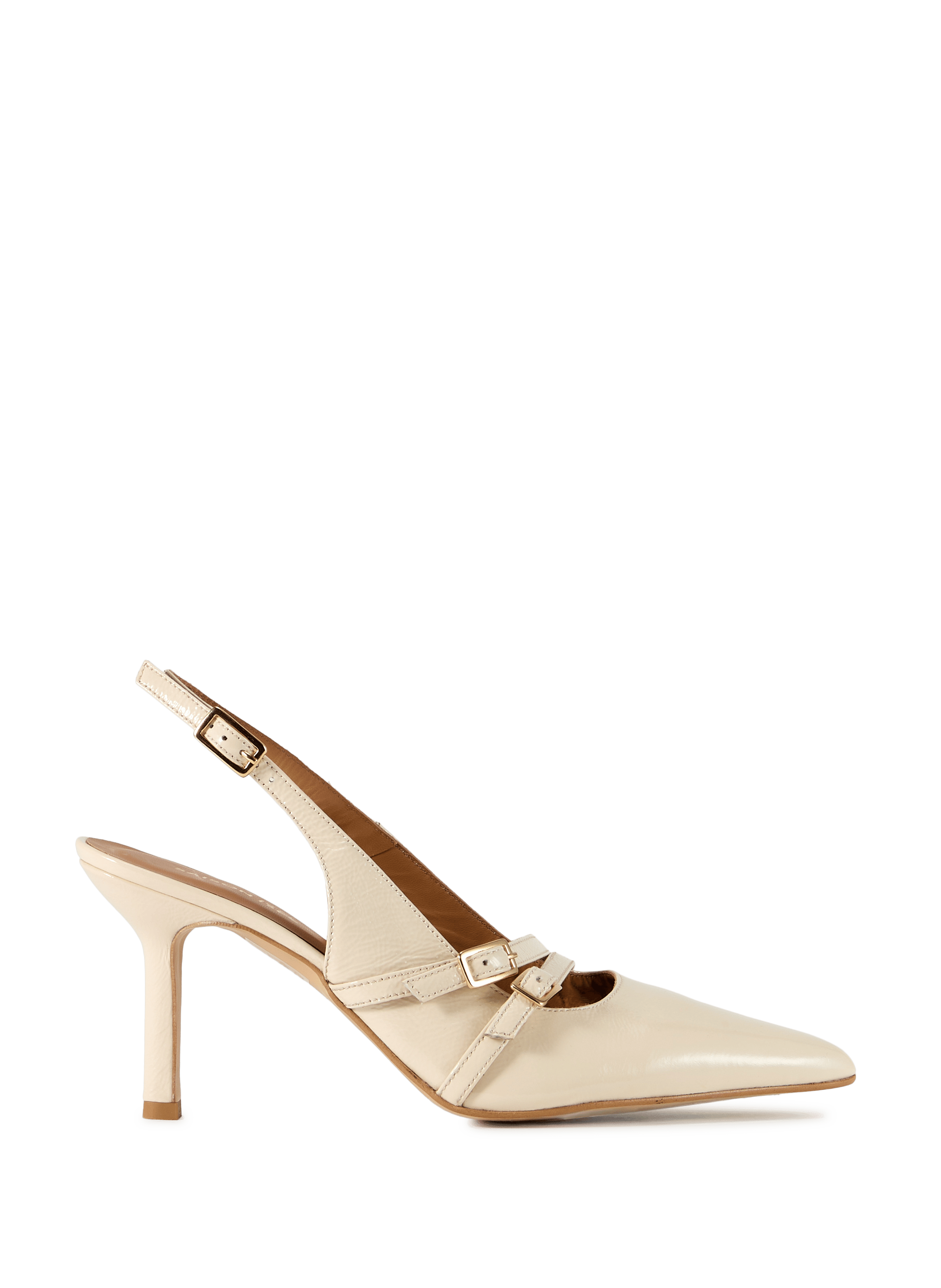 Escarpins en cuir vernis SAISON 1865 Beige