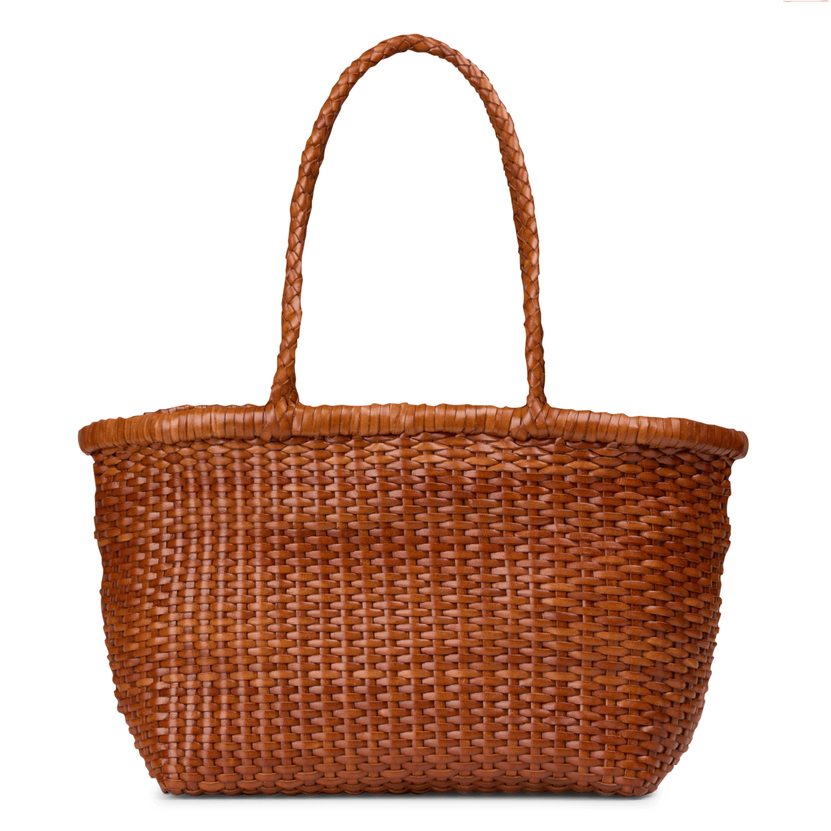 Panier tressé en cuir DRAGON DIFFUSION