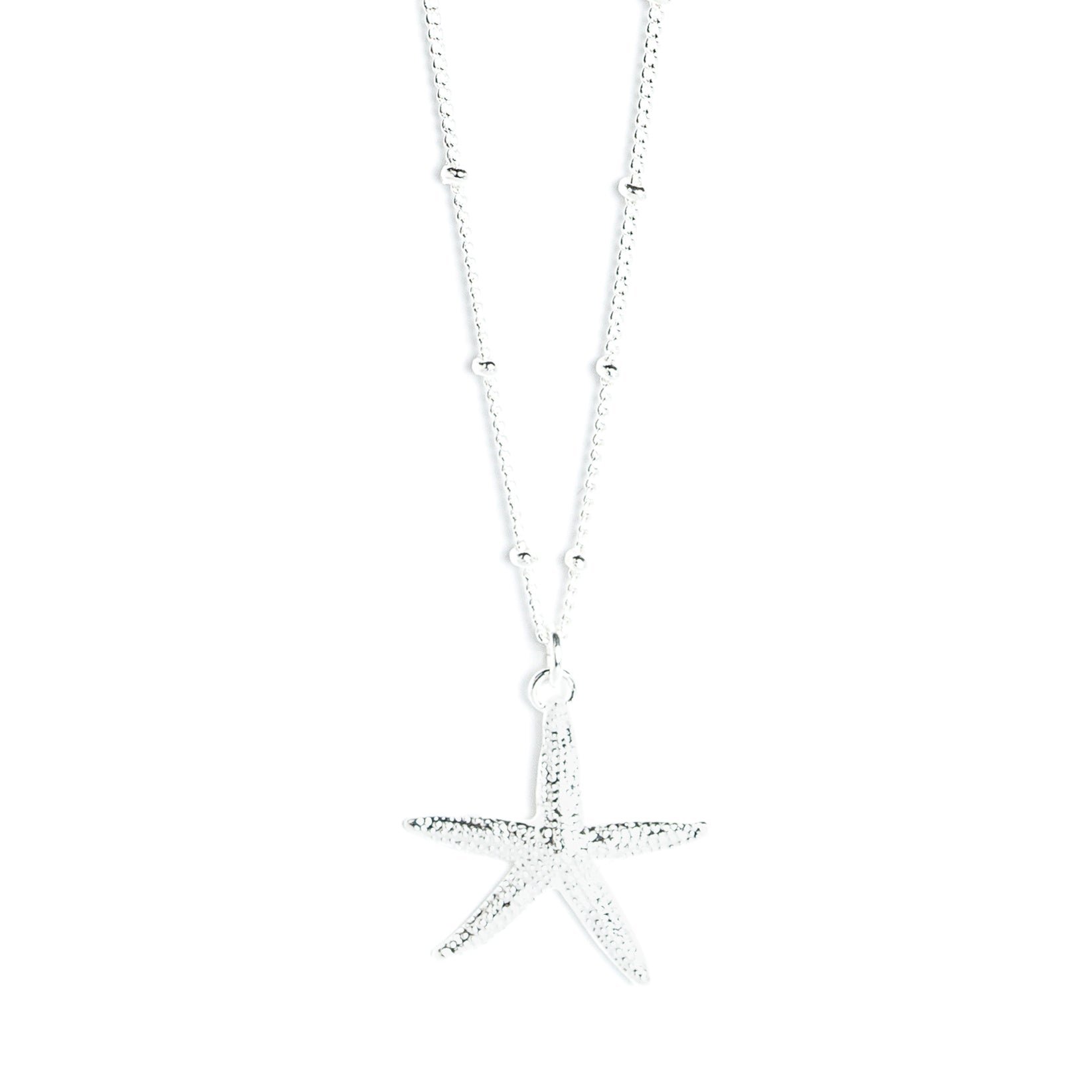 Silver-plated star necklace MONSIEUR SIMONE Silver