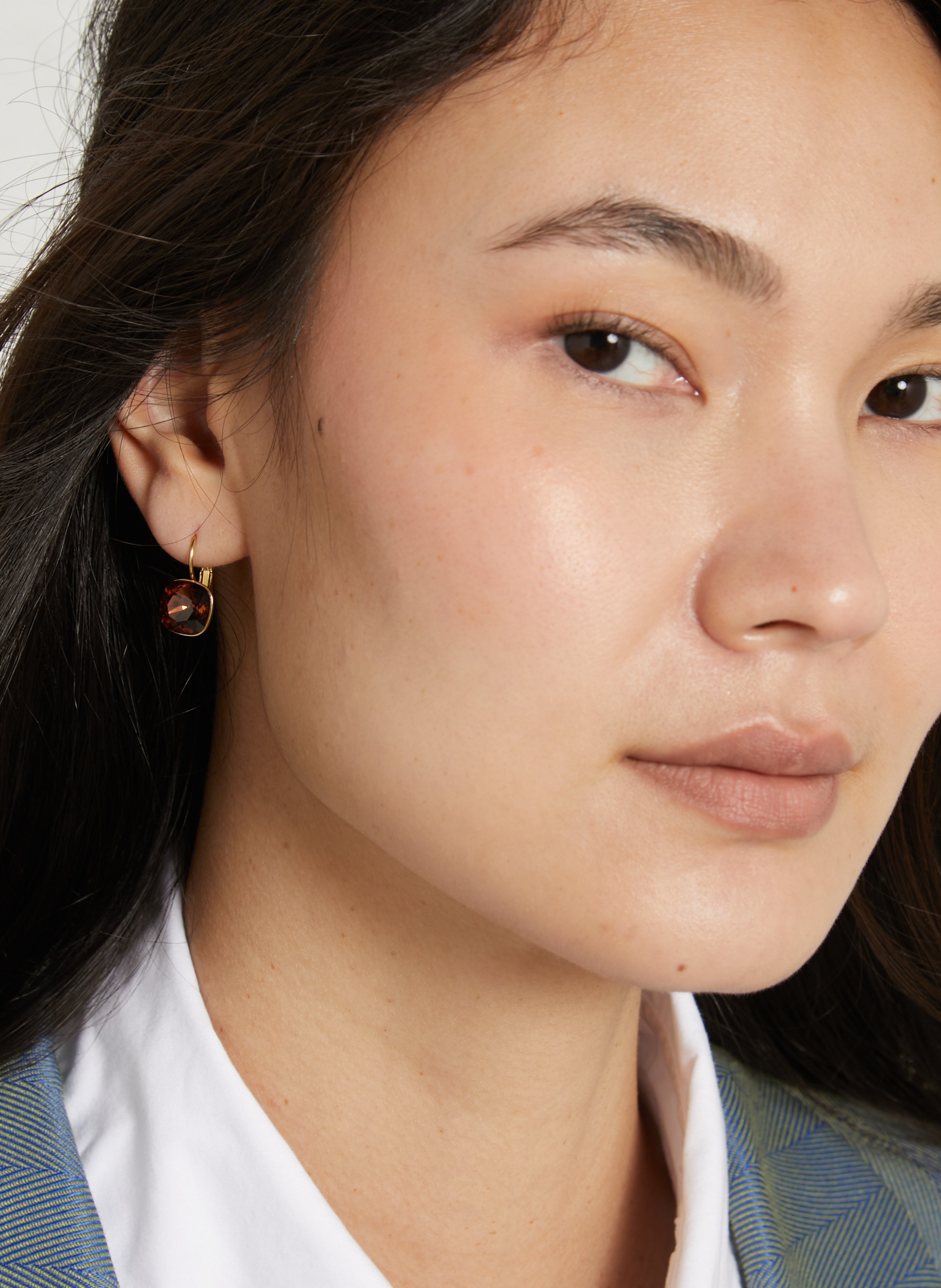 Oorbellen met print AU PRINTEMPS PARIS Bruin