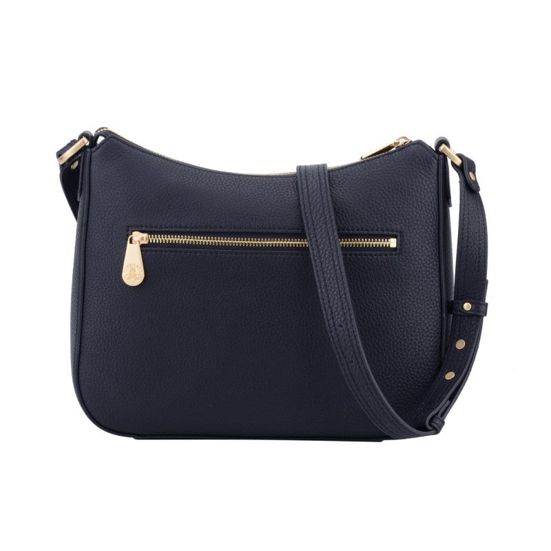 Crossbody bag in cowhide leather Blue